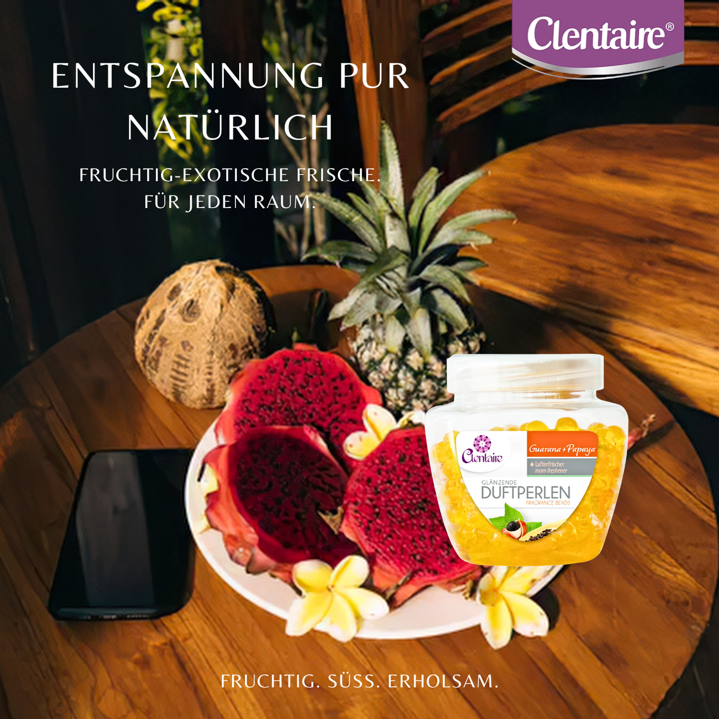 CLENTAIRE Duftperlen Guarana + Papaya 12 x 200g