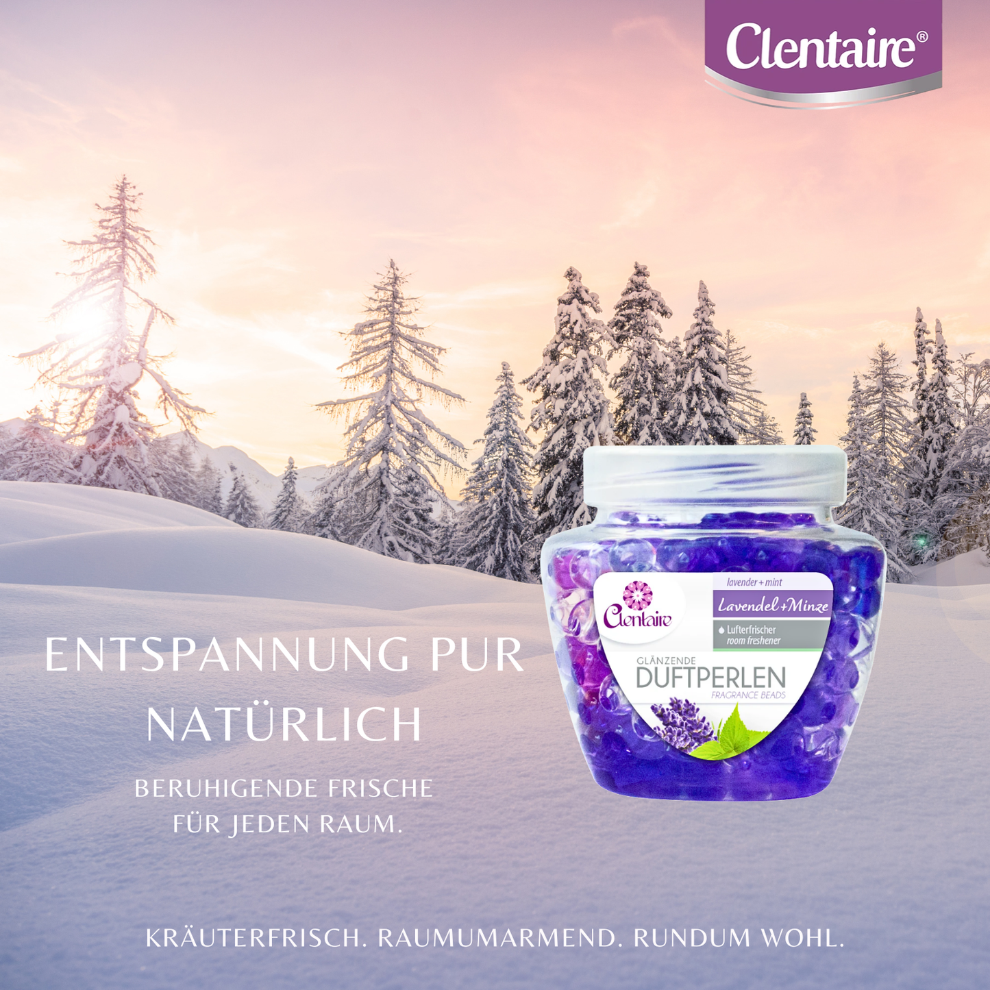CLENTAIRE Duftperlen Lavendel + Minze 12 x 200g
