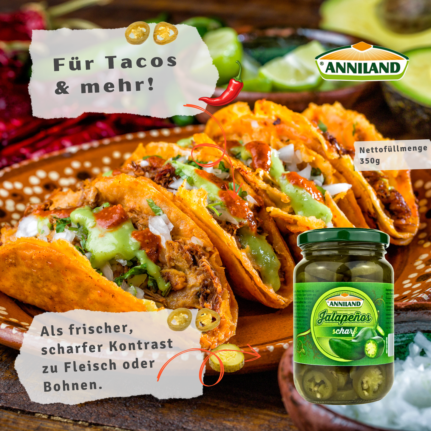 ANNILAND Jalapenos 12 x 350g