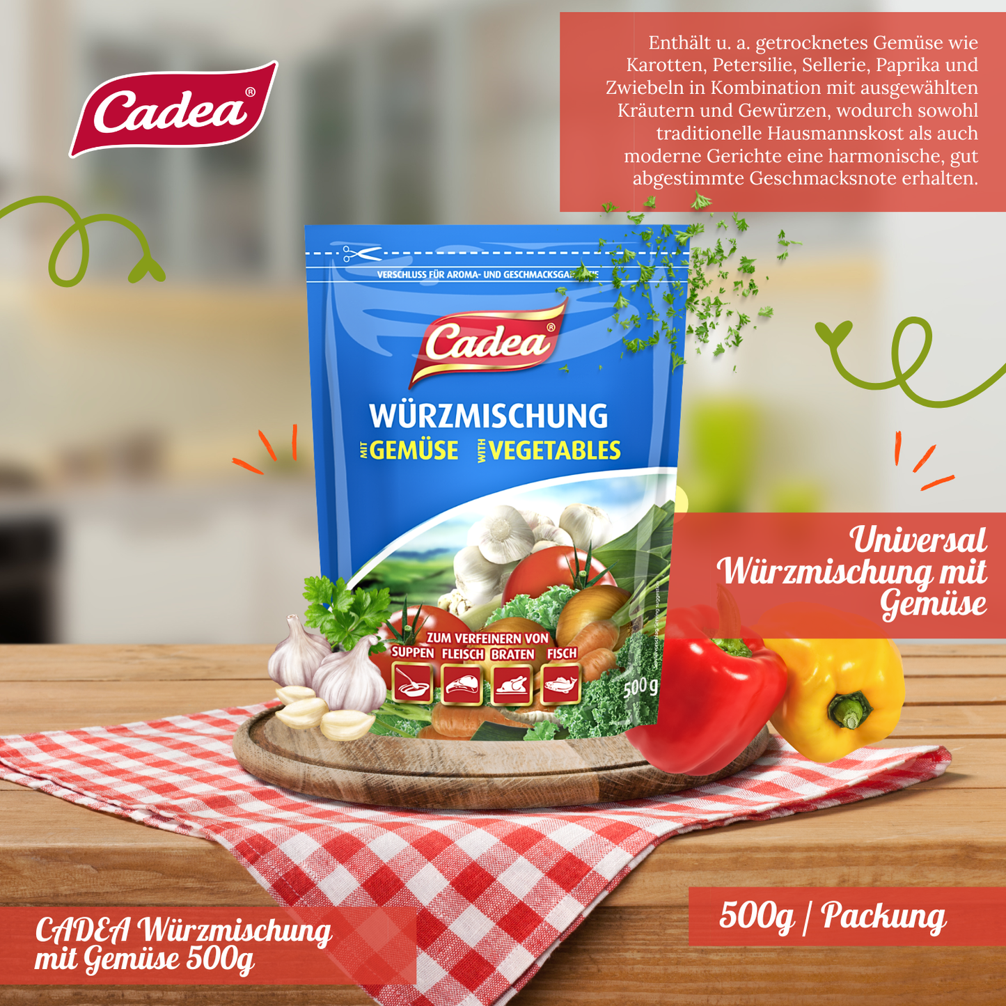 CADEA Würzmischung mit Gemüse 16 x 500g