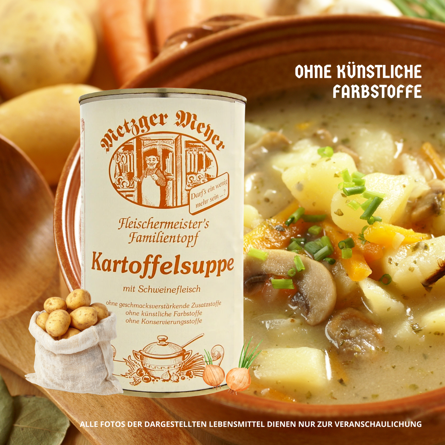 Metzger Meyer Kartoffelsuppe mit Schweinefleisch 1,2L