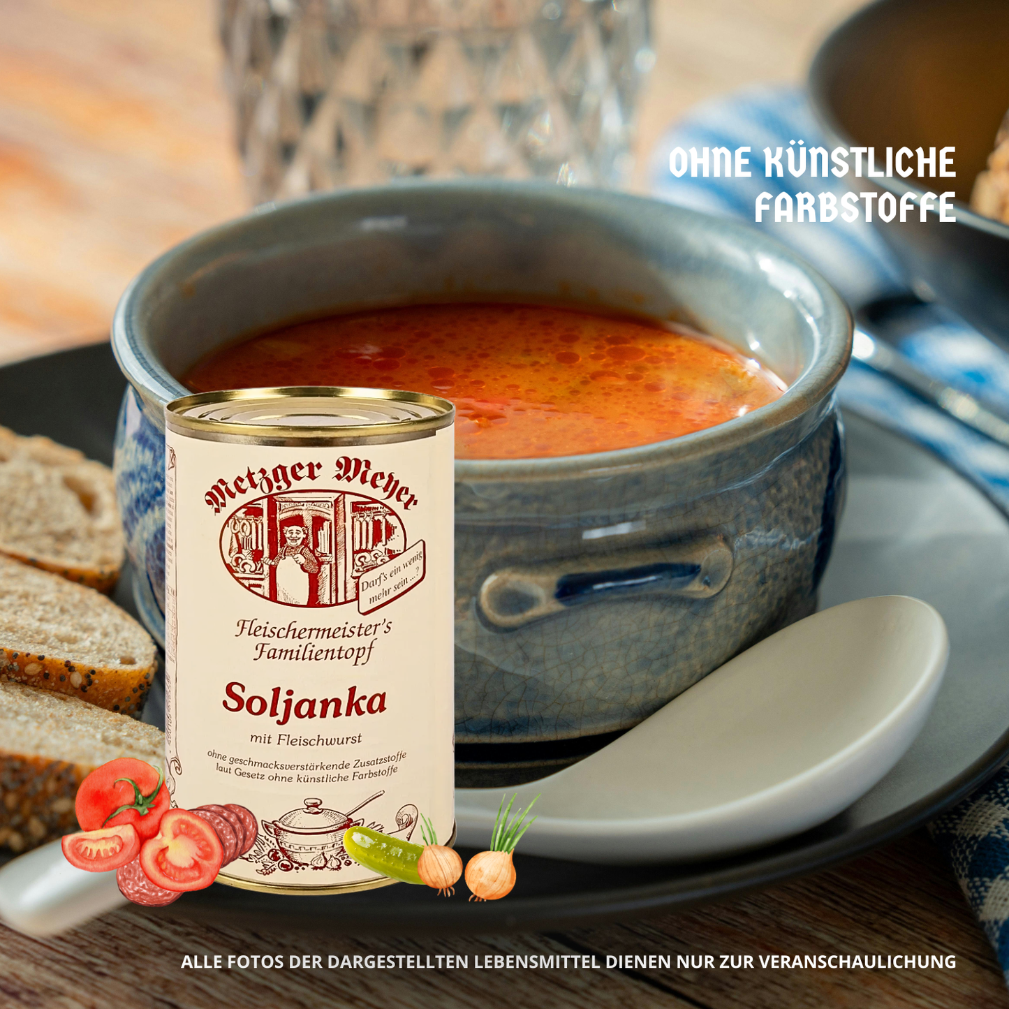 Metzger Meyer Soljanka mit Fleischwurst 6 x 1,2L