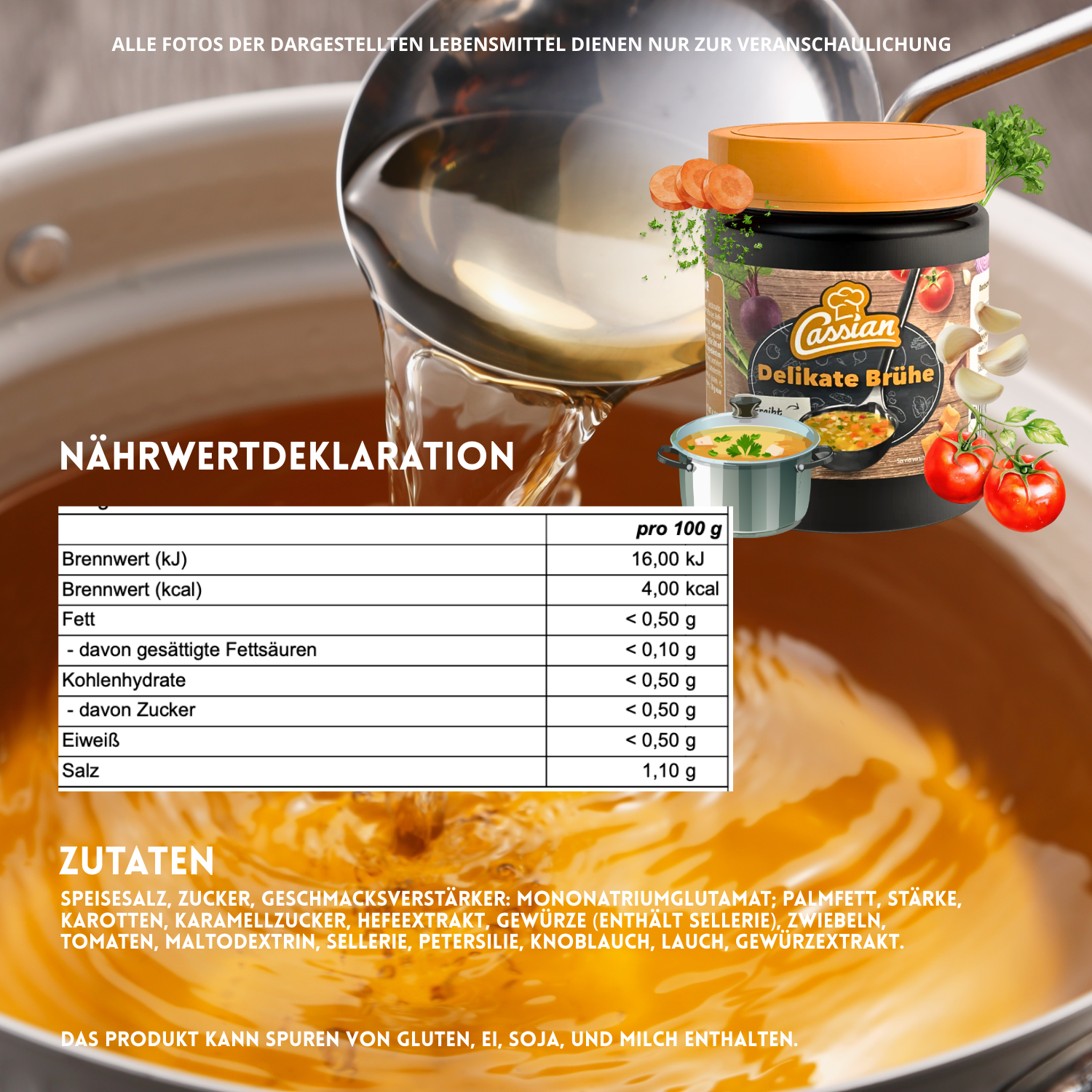 CASSIAN Klare Delikatess Brühe 20 x 140g