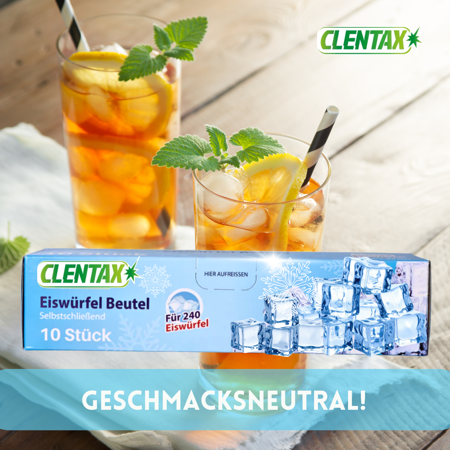 CLENTAX Eiswürfelbeutel 30 x 10 Stk