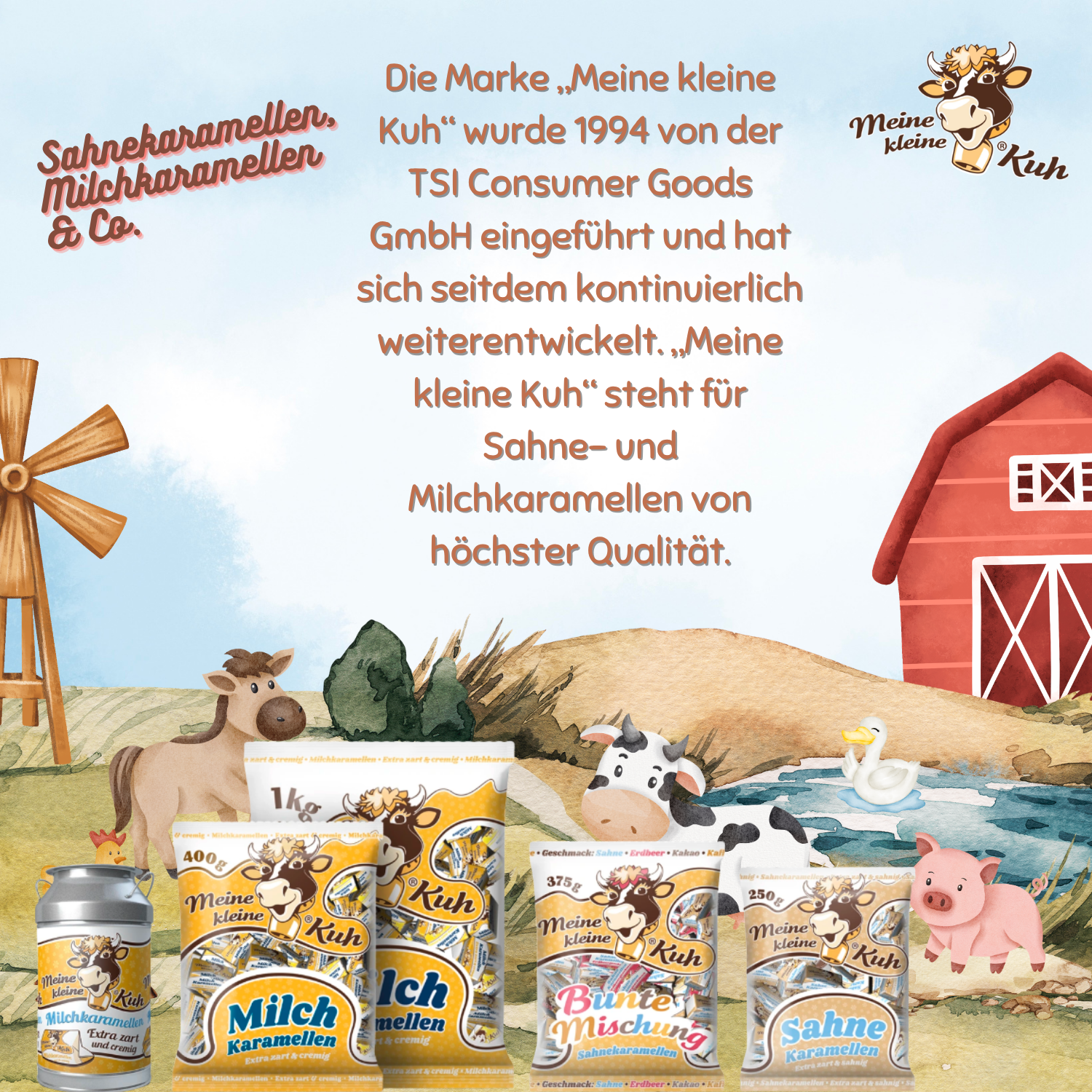 MEINE KLEINE KUH Softkaramellen 20 x 400g Sahne Bonbon