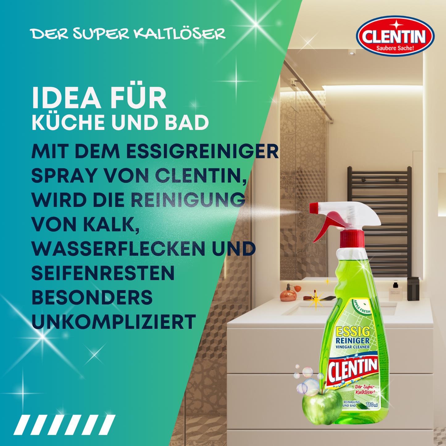 CLENTIN Essigreiniger Apfel 750ml