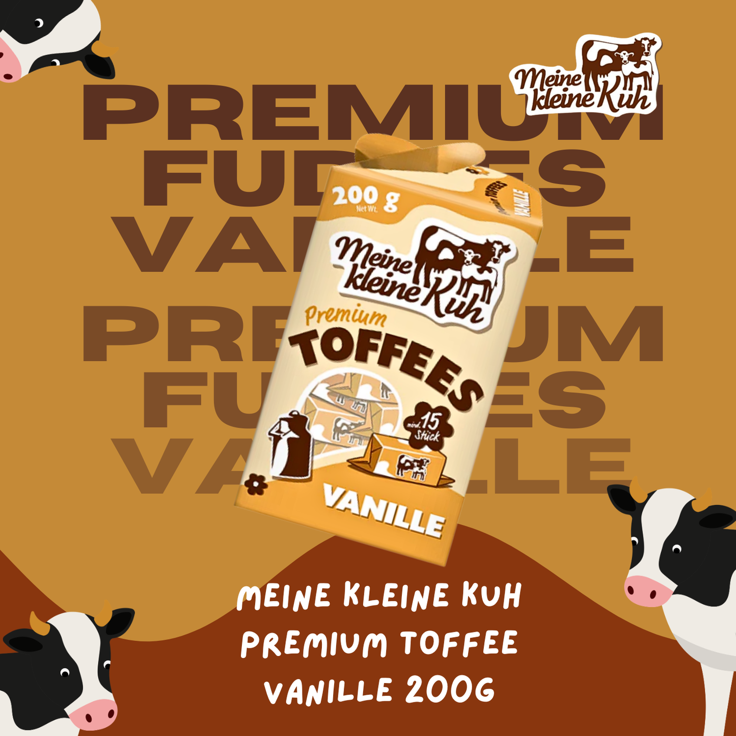 MEINE KLEINE KUH Premium Fudges Vanille Bonbons 20 x 200g