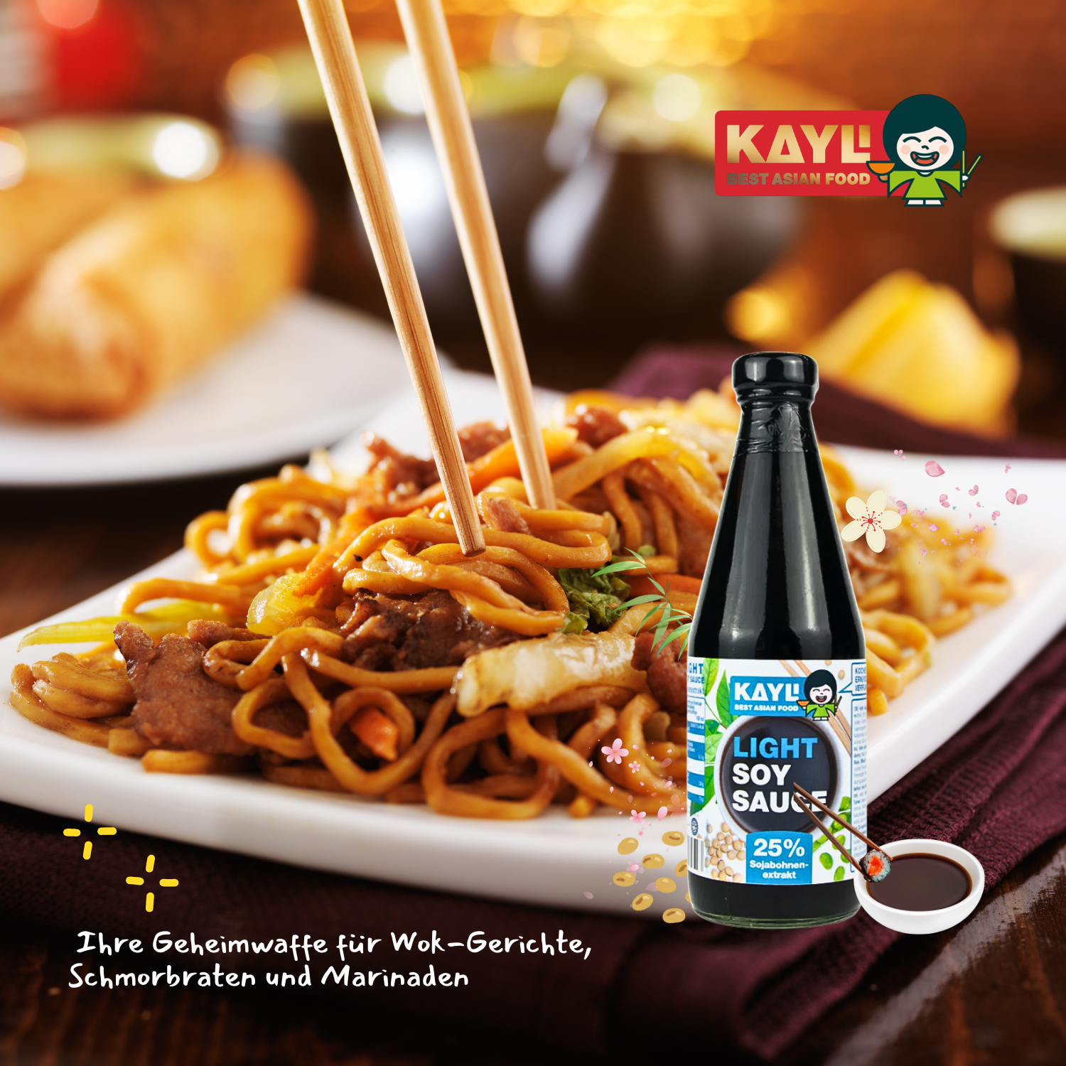 KAY LI Sojasauce hell 12 x 420ml