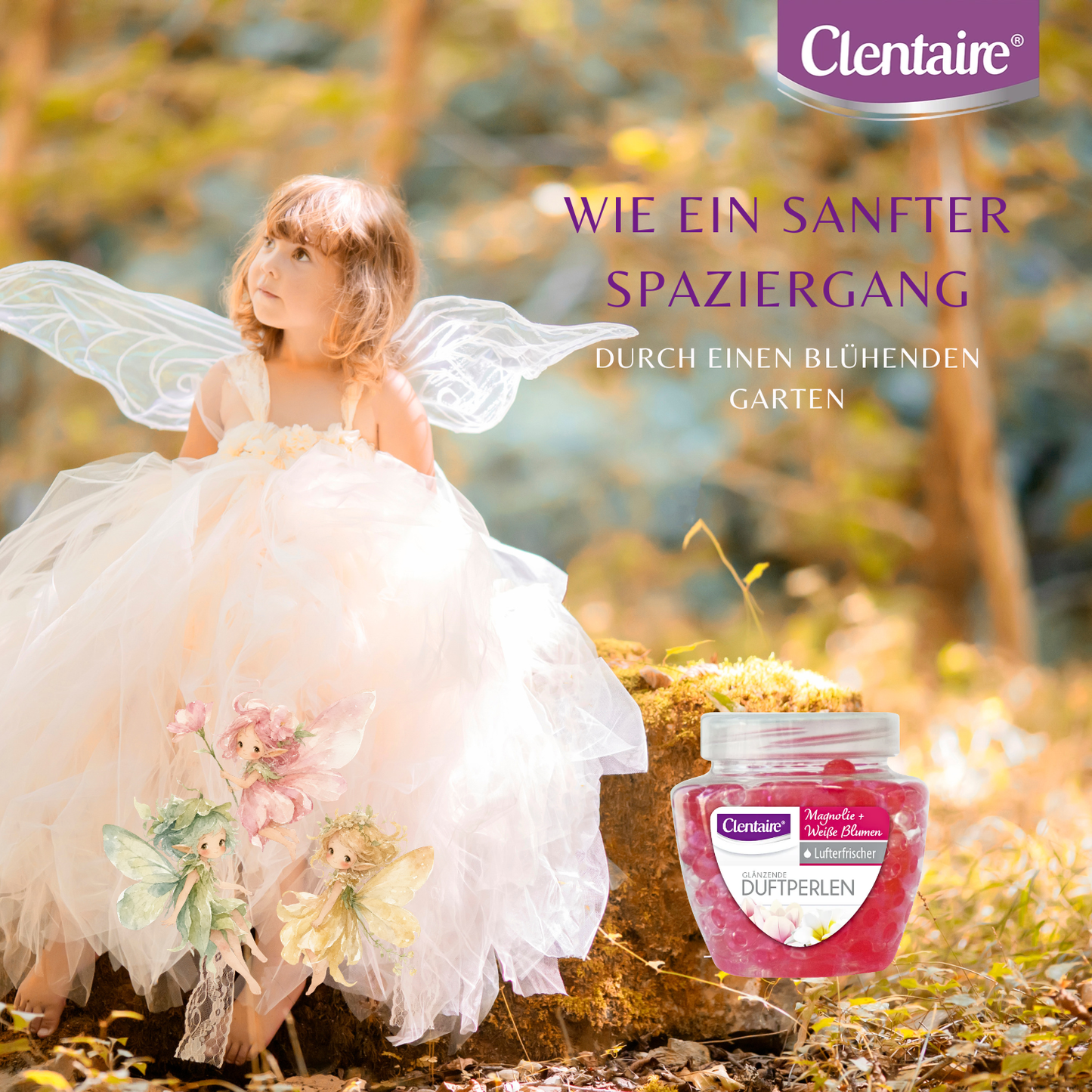 CLENTAIRE Duftperlen Magnolie + Weiße Blumen 12 x 200g