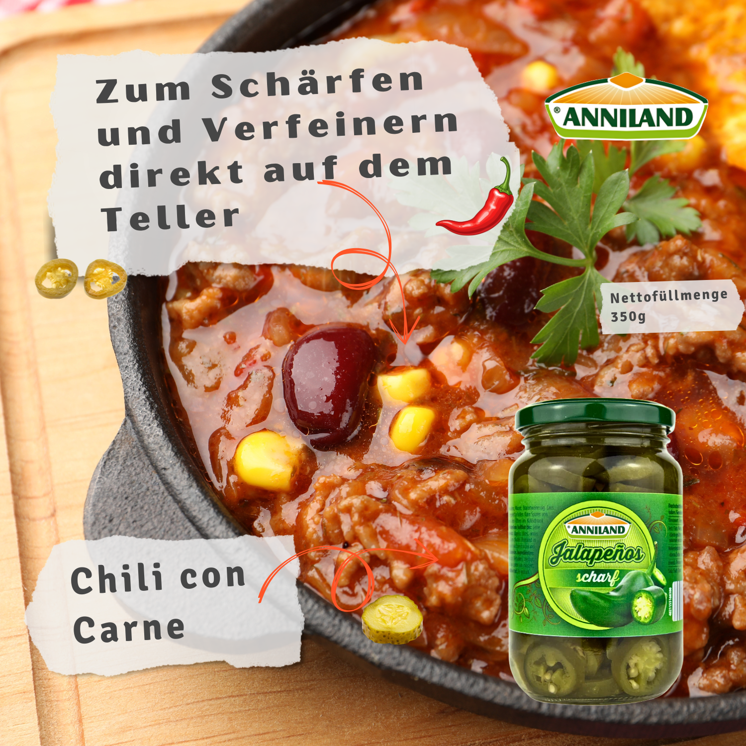 ANNILAND Jalapenos 12 x 350g