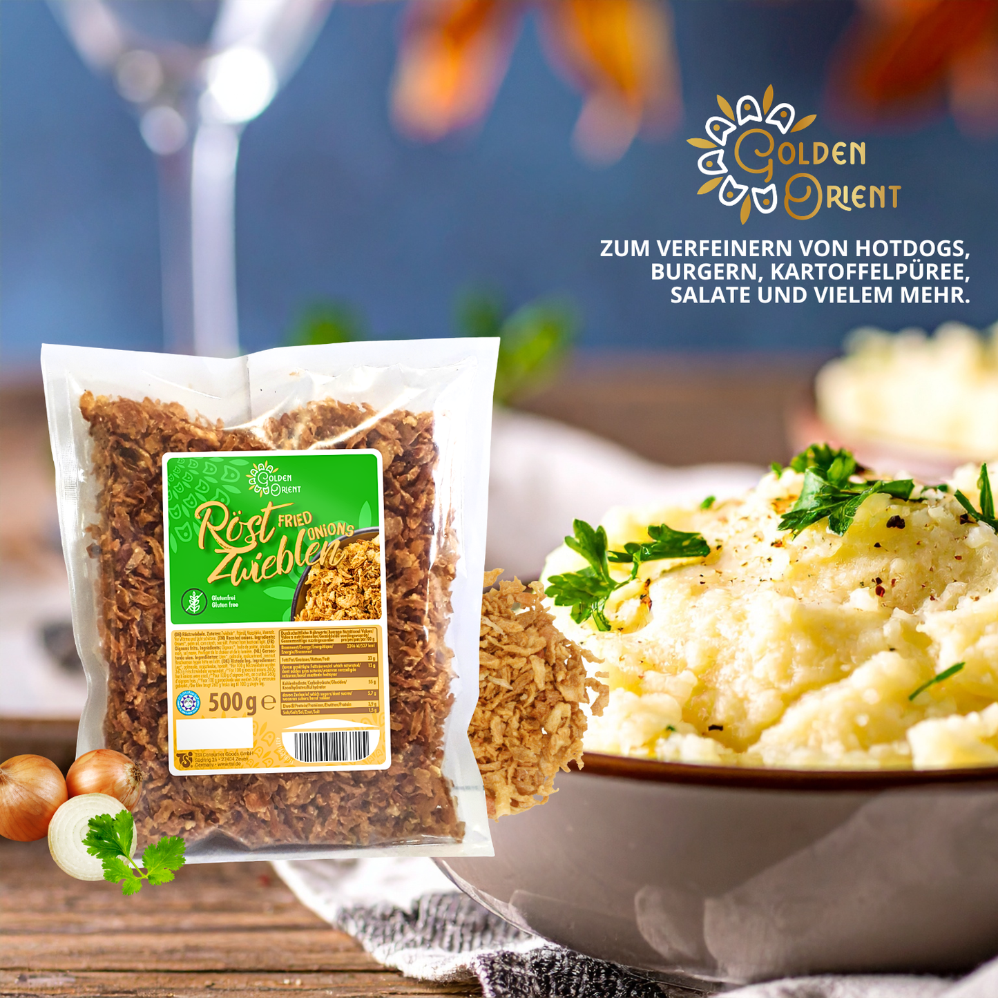 GOLDEN ORIENT Röstzwiebeln 12 x 500g