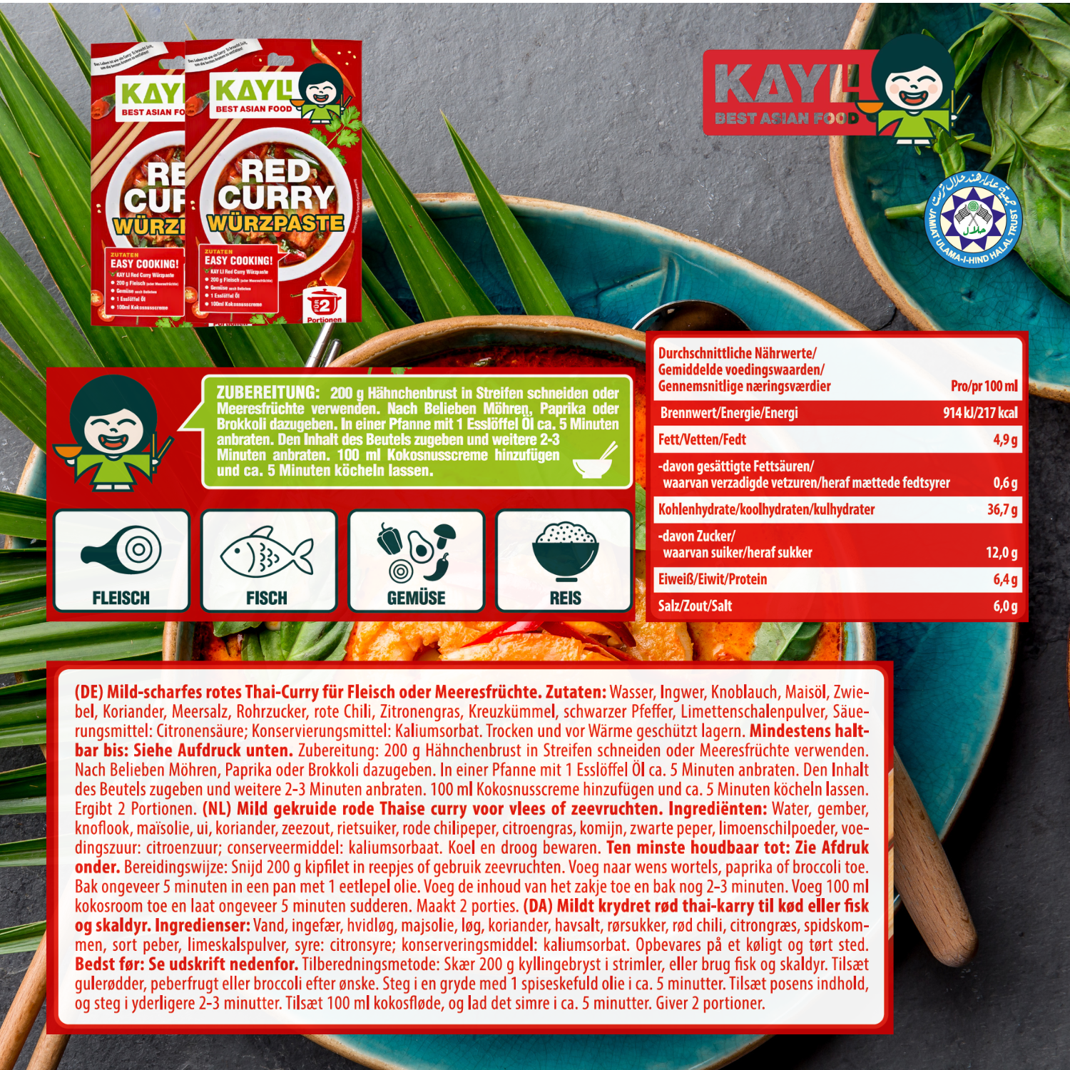 KAY LI Vorteilspack – 25er Pack á 50g Würzpaste