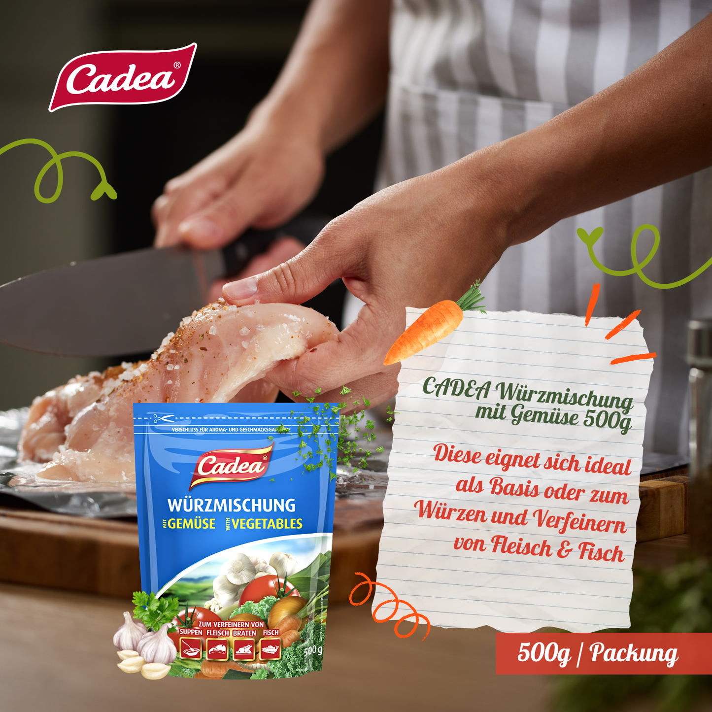 CADEA Würzmischung mit Gemüse 16 x 500g