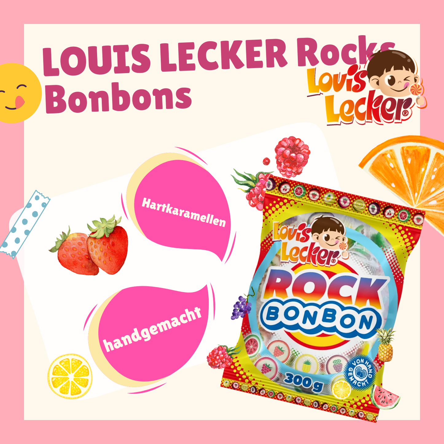 LOUIS LECKER Rocks Bonbons 20 x 300g