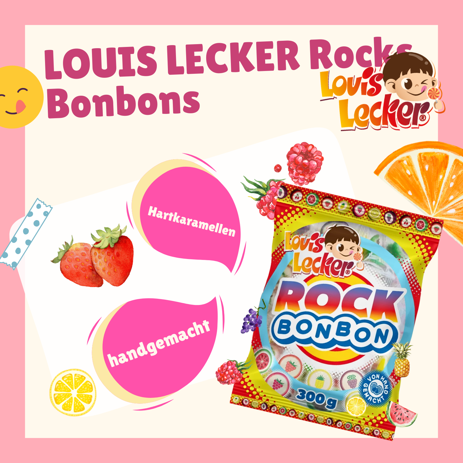 LOUIS LECKER Rocks Bonbons 20 x 300g