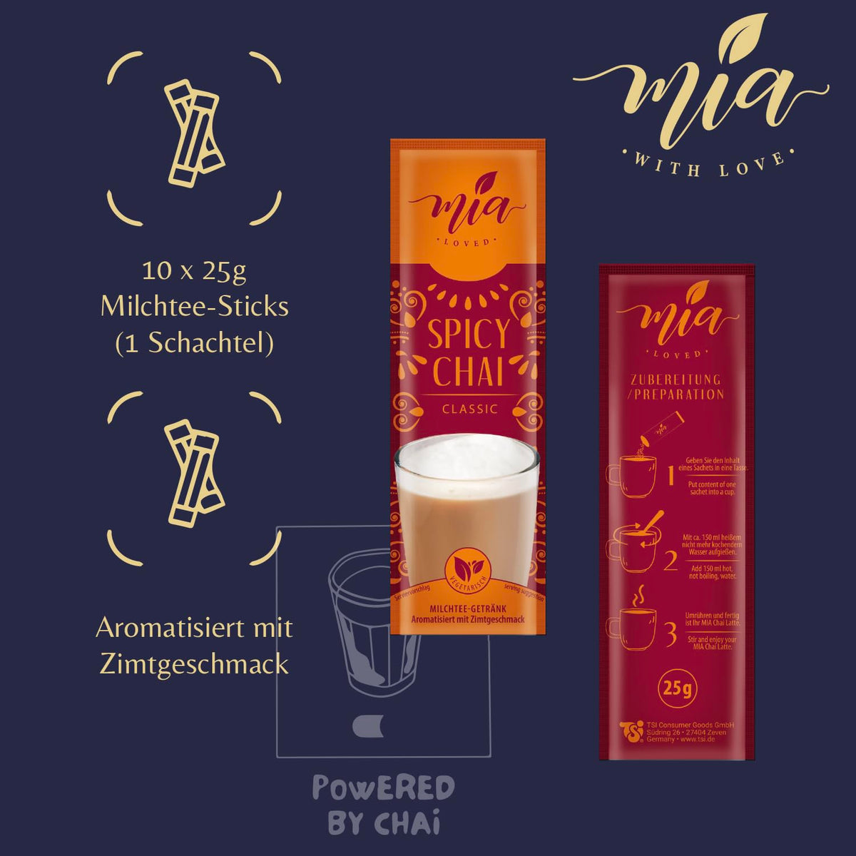 MIA Spicy Chai Classic 8 x 250g