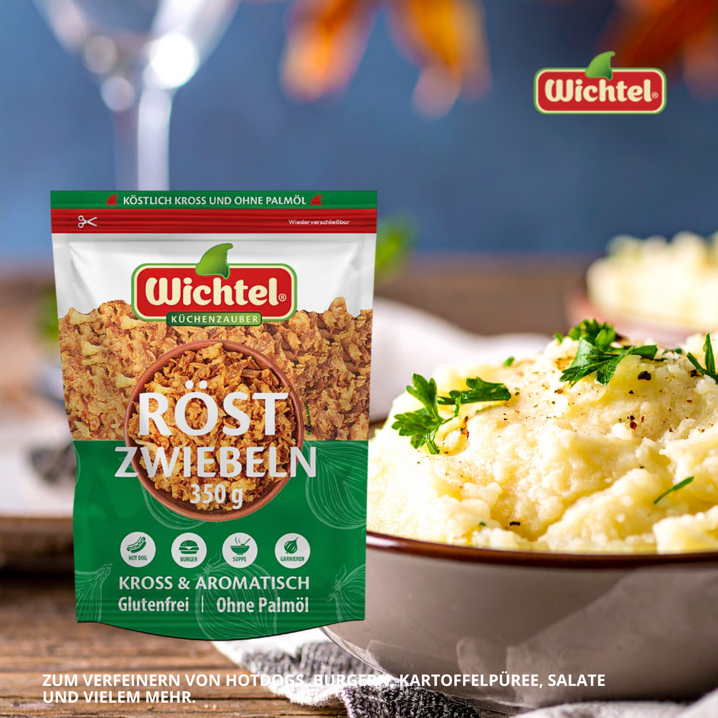 WICHTEL Röstzwiebeln 16 x 350g