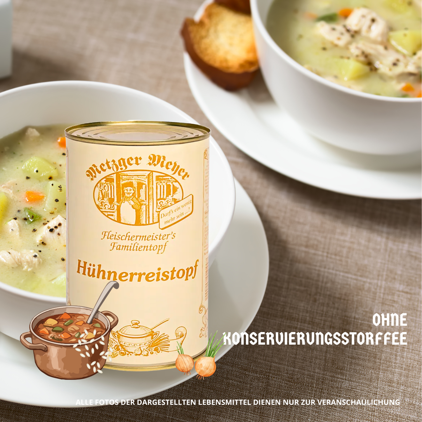 Metzger Meyer Hühnerreistopf 6 x 1,2L
