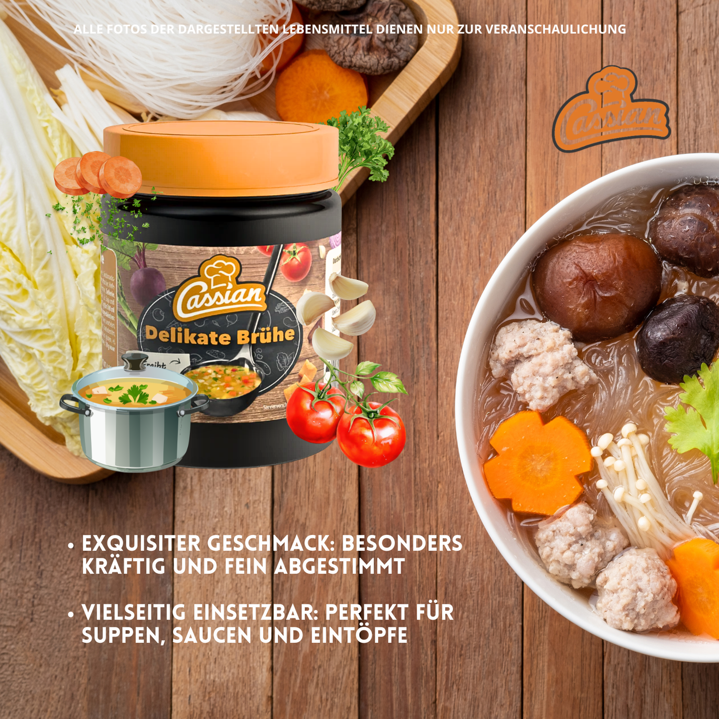 CASSIAN Klare Delikatess Brühe 20 x 140g