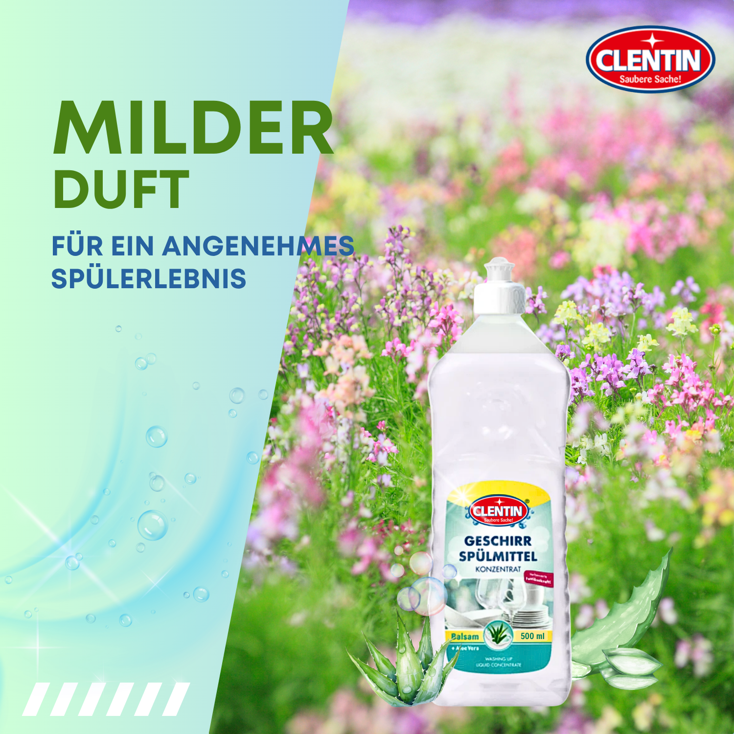 CLENTIN Spülmittel Balsam Aloe Vera 500ml