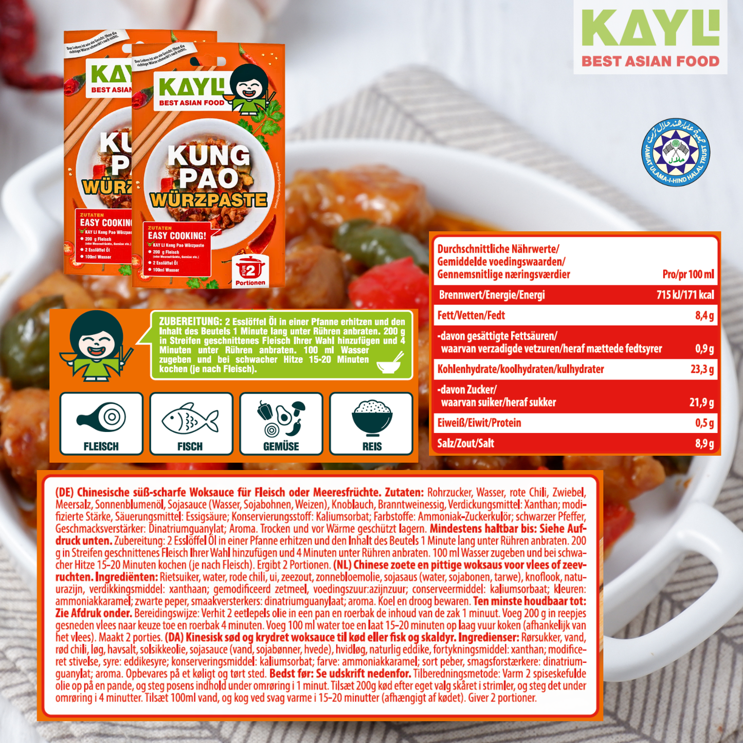 KAY LI Vorteilspack – 25er Pack á 50g Würzpaste