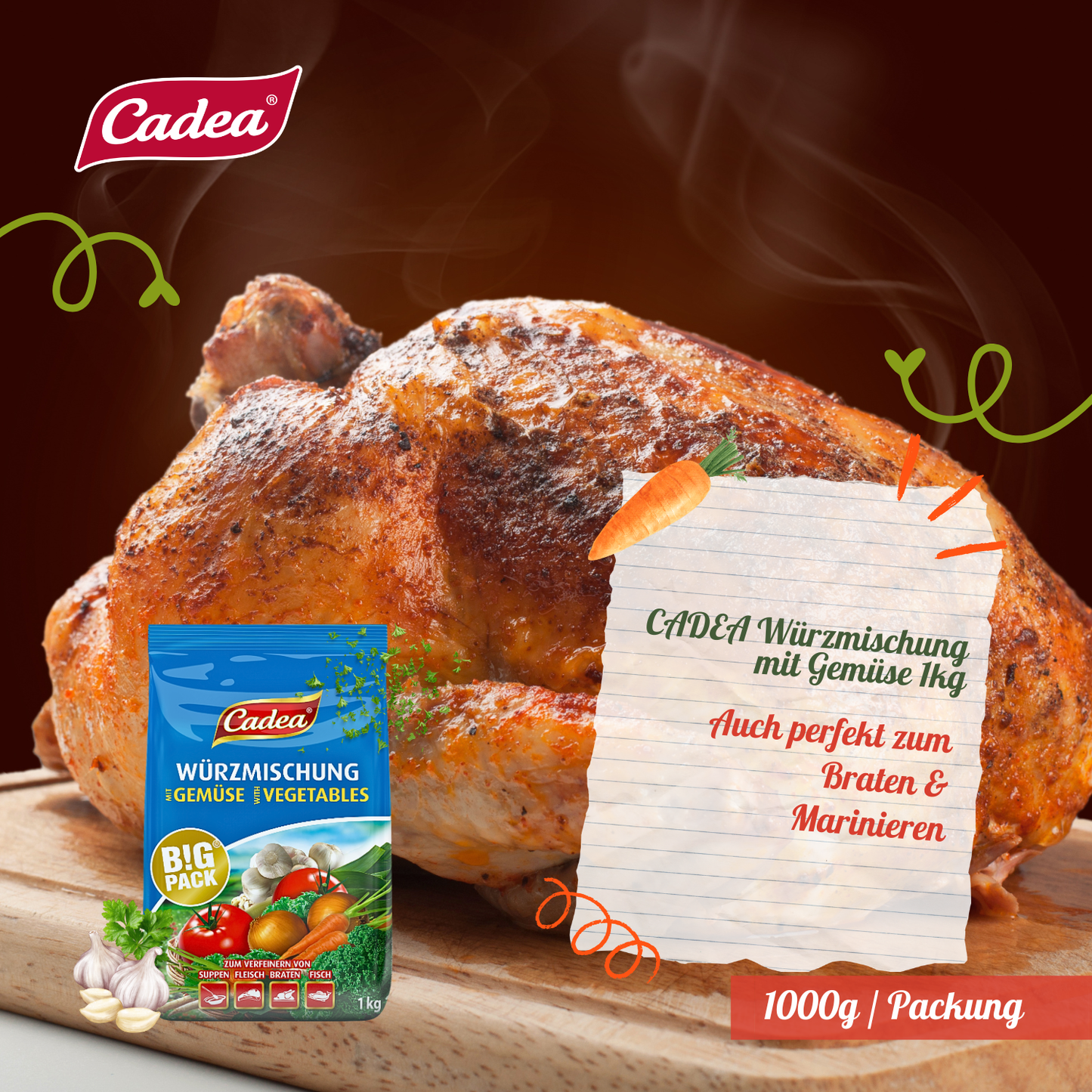 CADEA Würzmischung mit Gemüse 5 x 1kg
