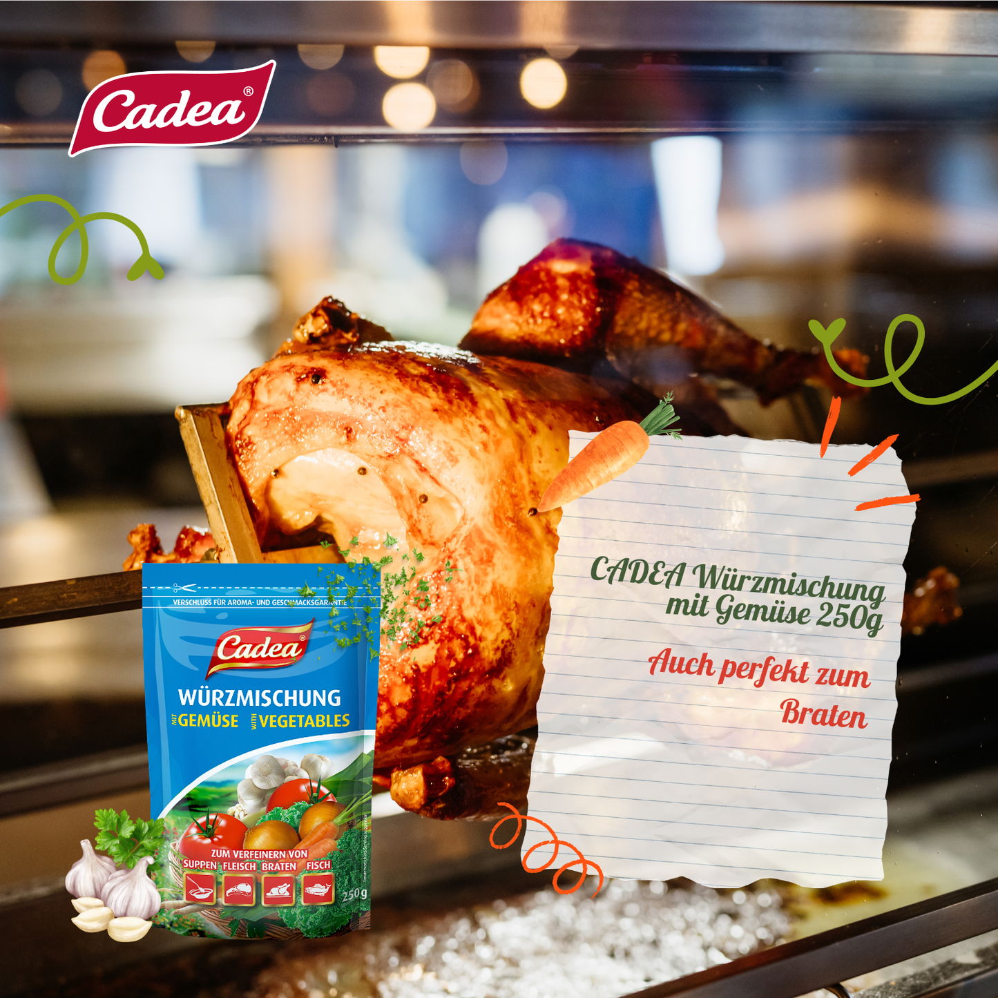 CADEA Würzmischung mit Gemüse 5 x 250g