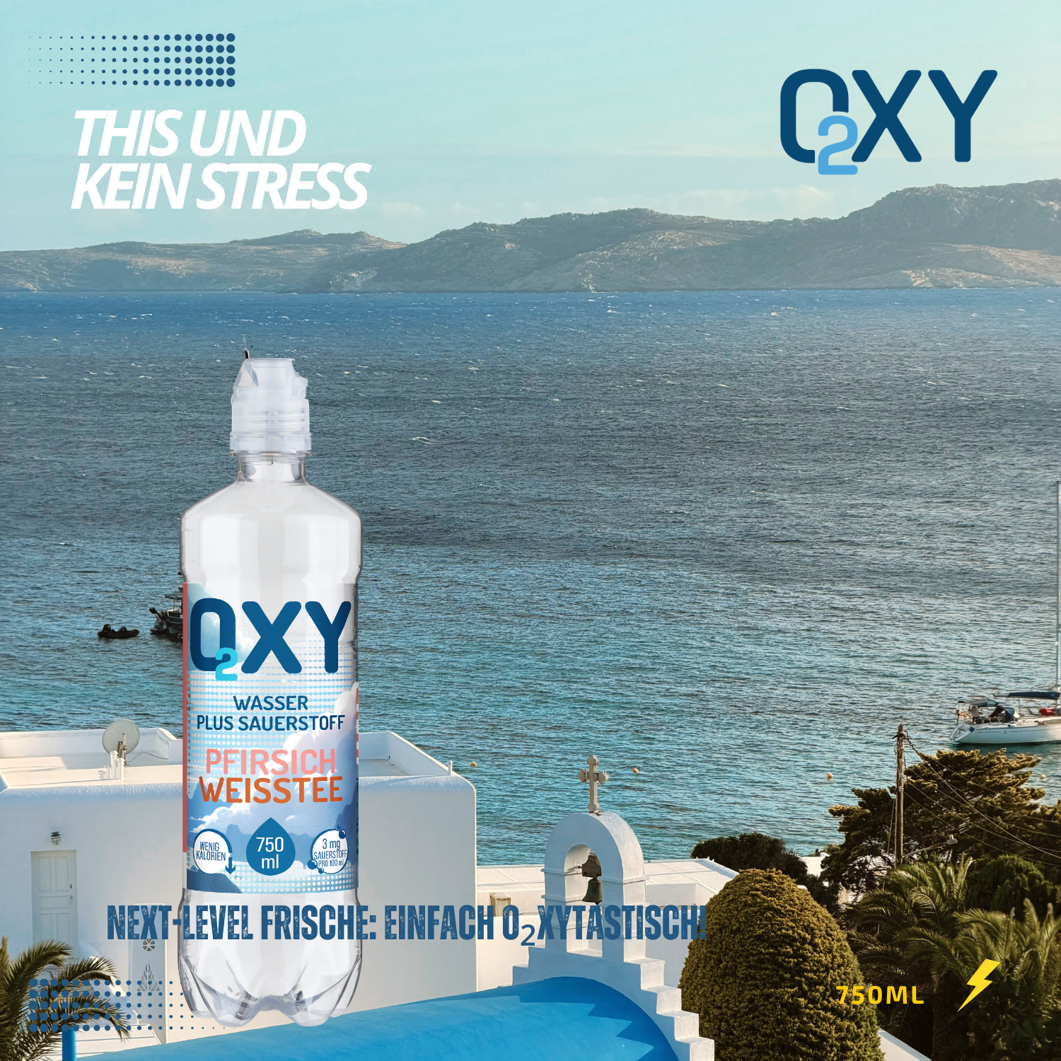 OXY O2 Pfirsich Weisser Tee 10 x 0.75l