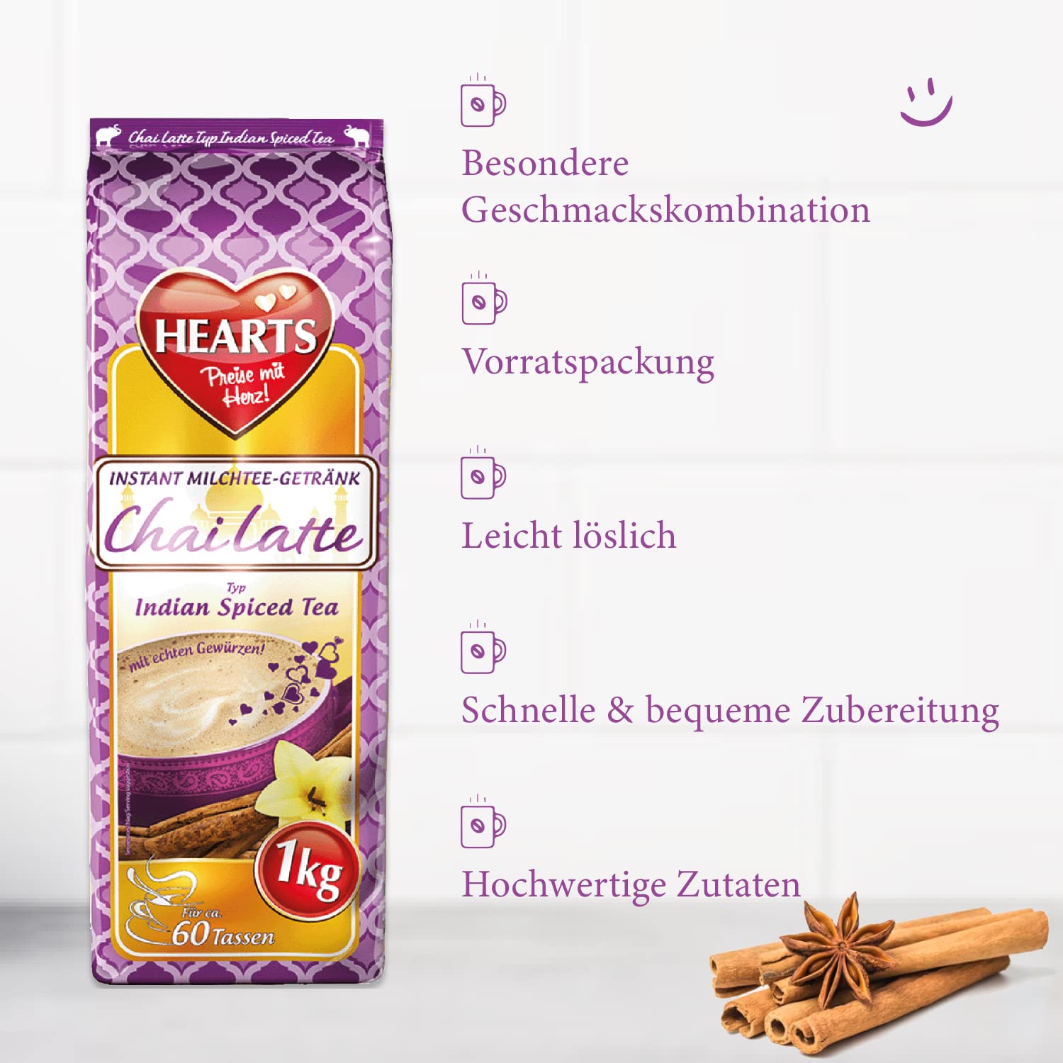 HEARTS Chai Latte 1kg