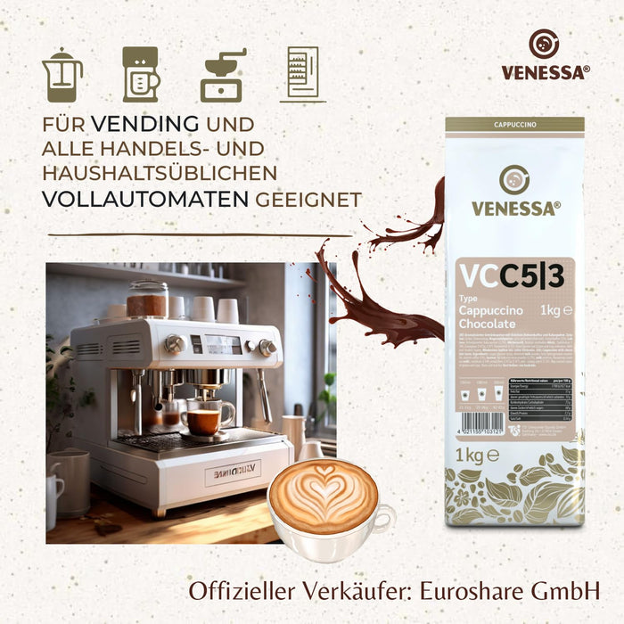 VENESSA VC 5|3 Cappuccino Chocolate  10 x 1kg Vorteilspack