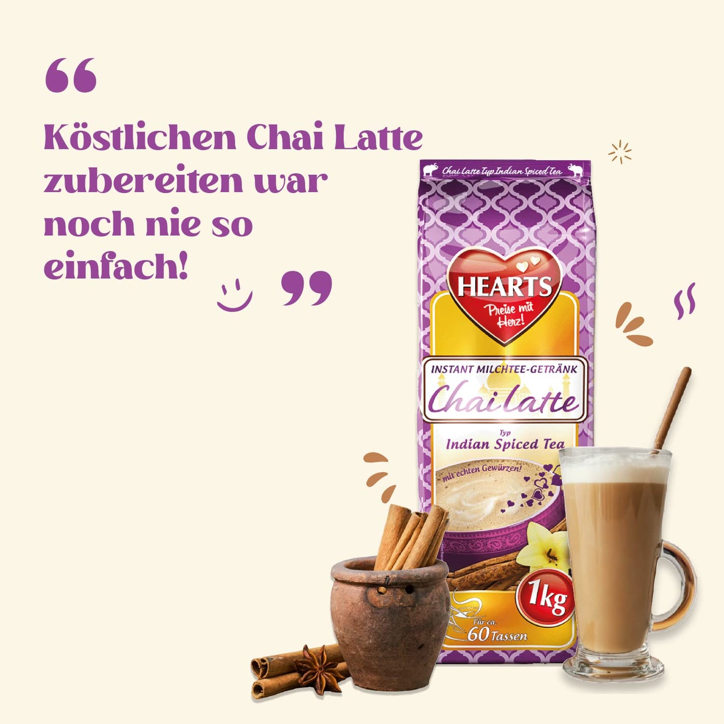 HEARTS Chai Latte 1kg