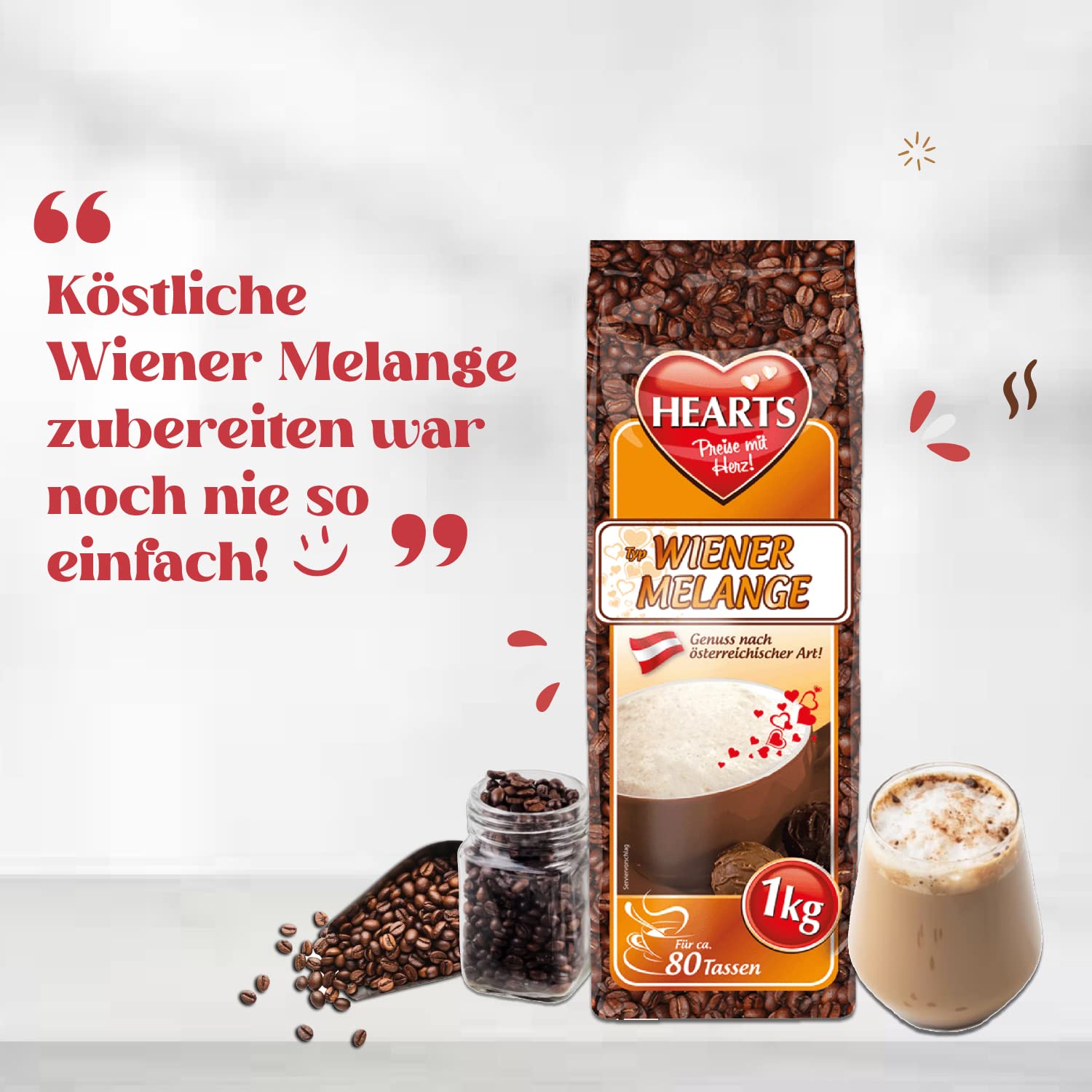 HEARTS Cappuccino Wiener Melange 1kg