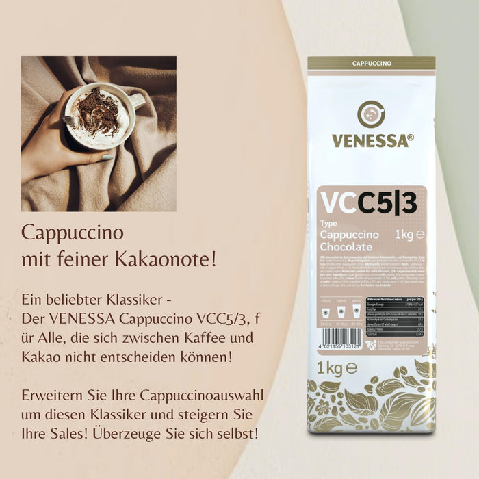 VENESSA VC 5|3 Cappuccino Chocolate  10 x 1kg Vorteilspack