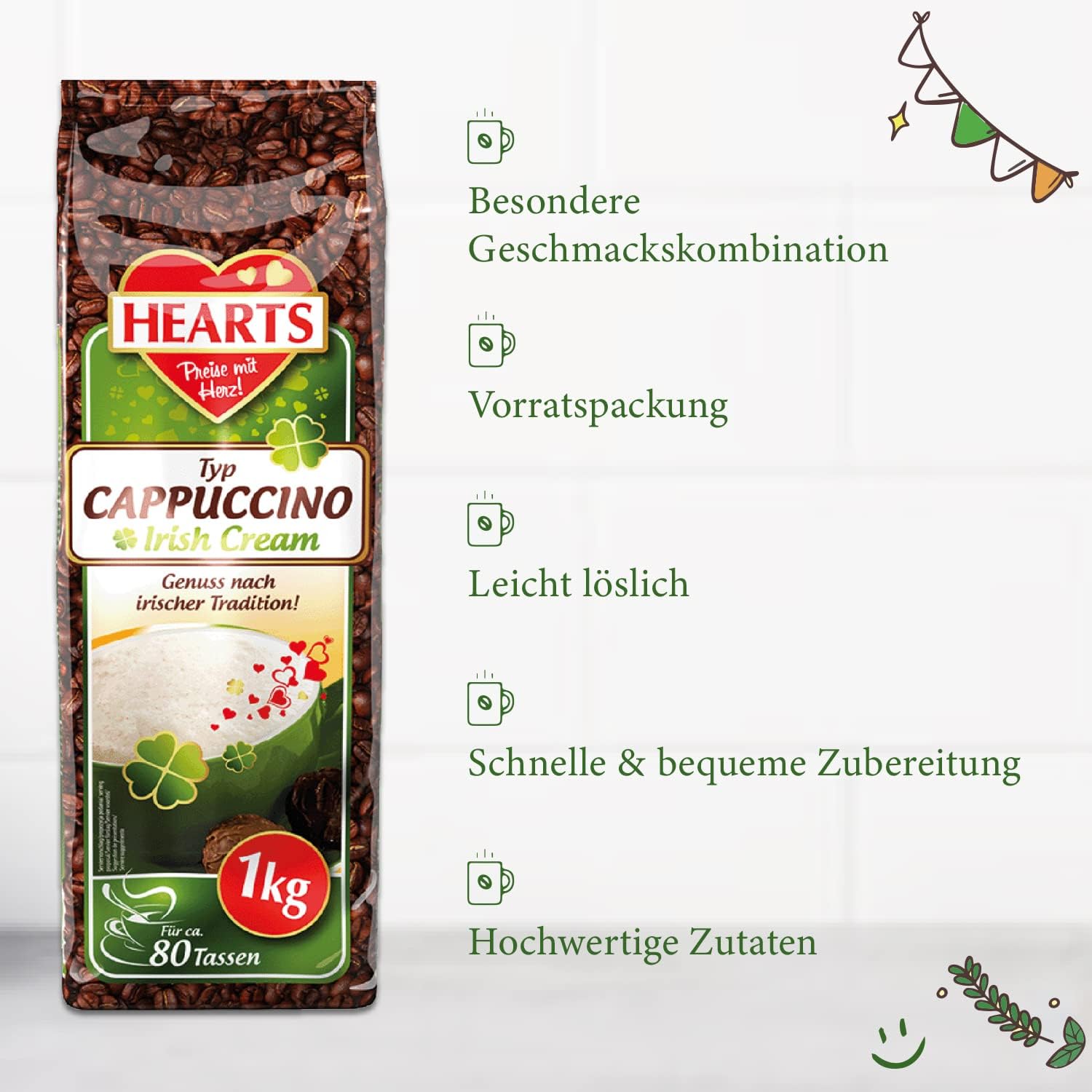HEARTS Cappuccino Irish Cream 1kg
