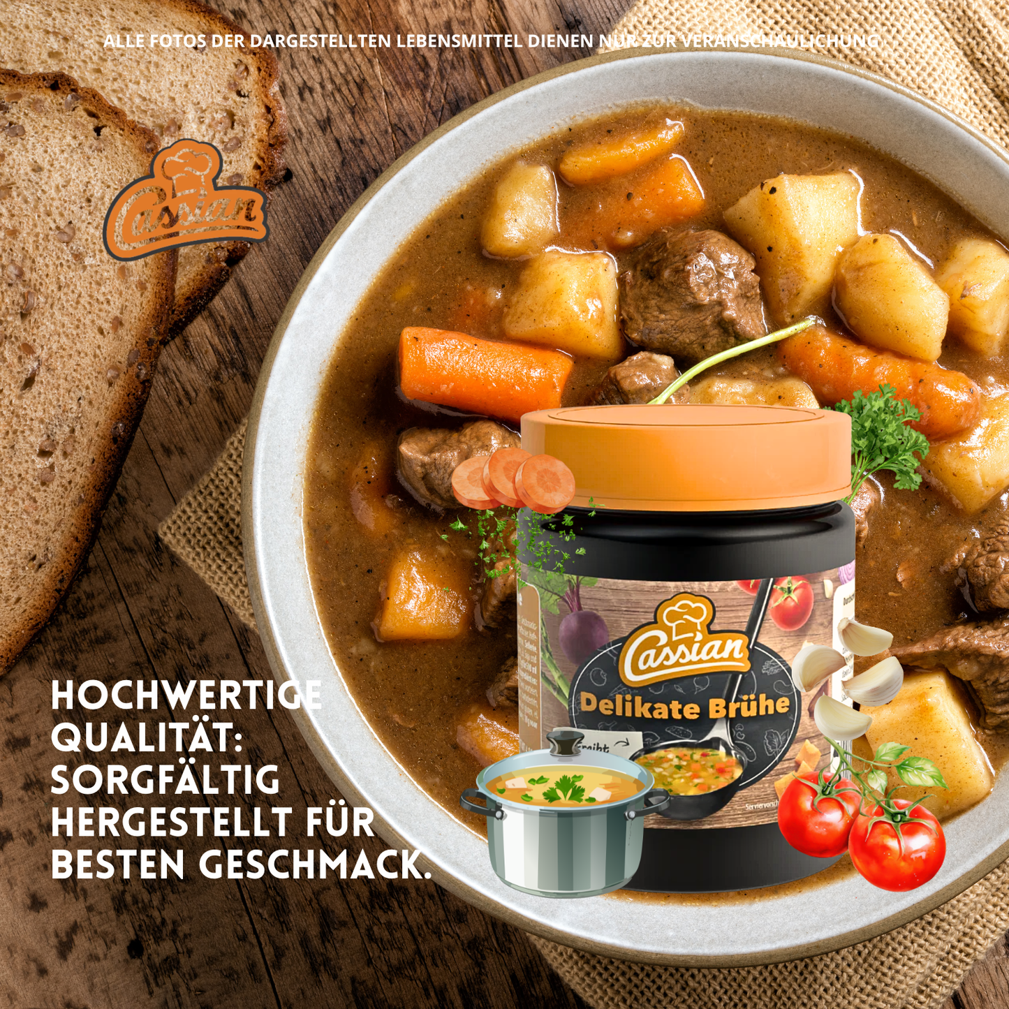 CASSIAN Klare Delikatess Brühe 20 x 140g