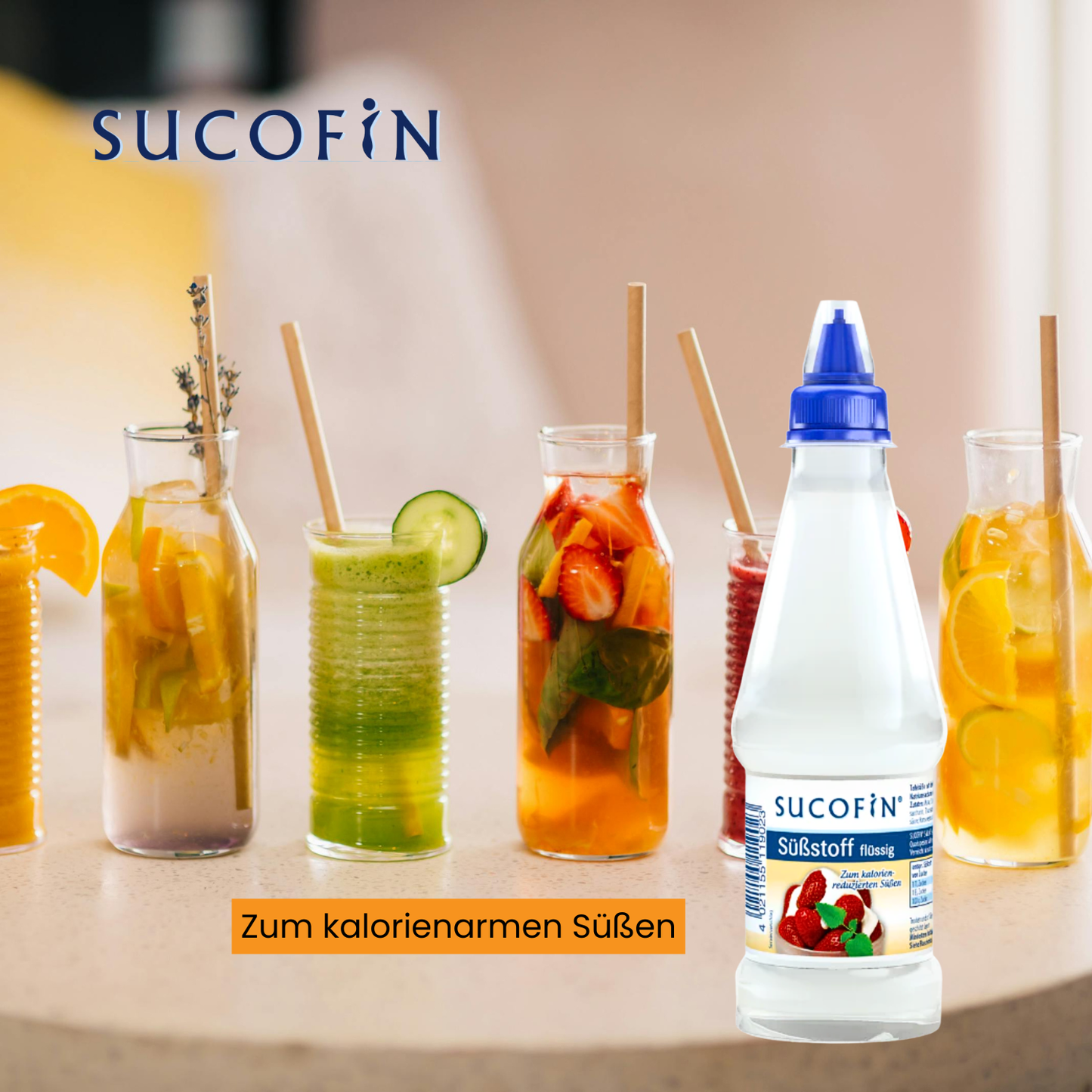 SUCOFIN Flüssigsüße mit Messbecher 18 x 300ml