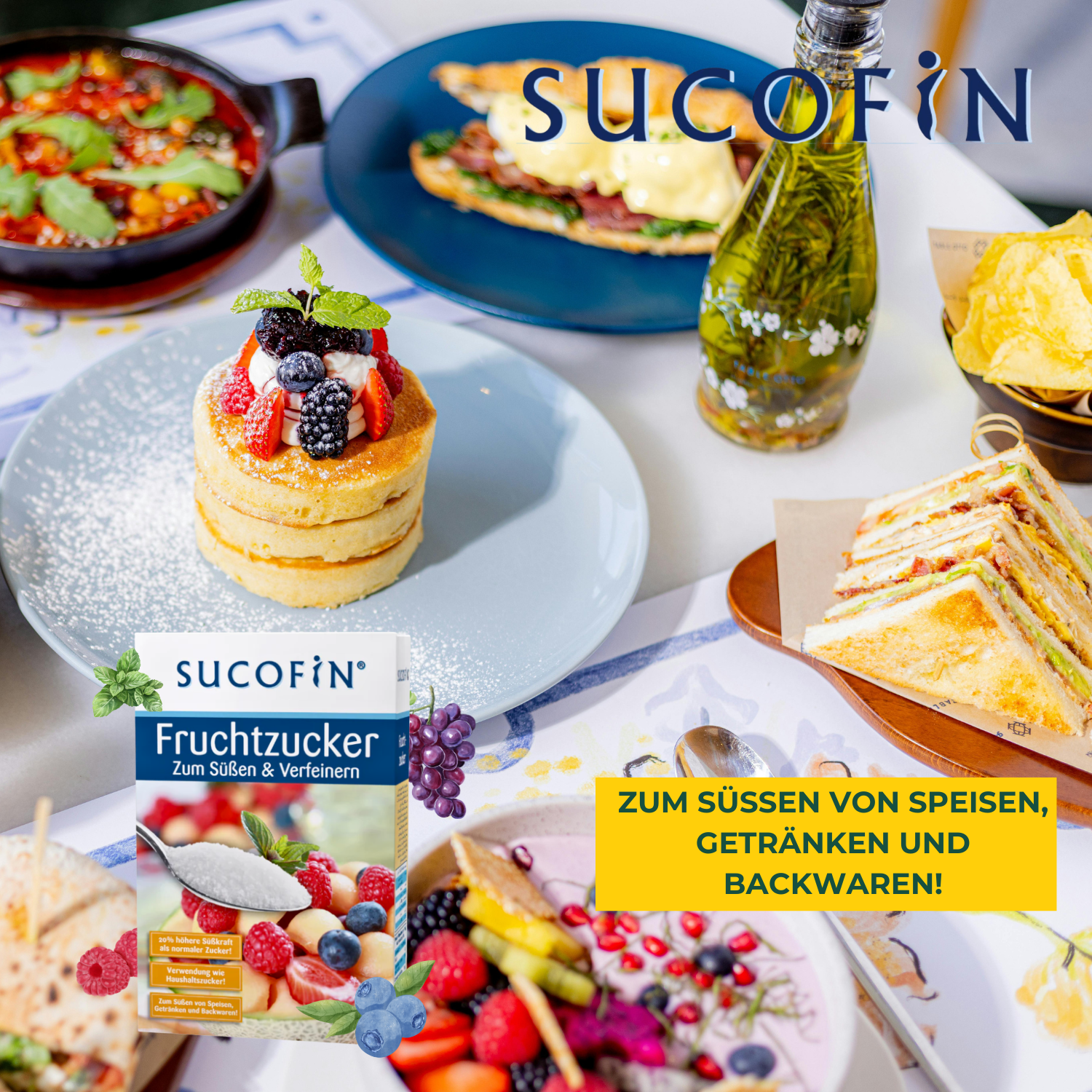 SUCOFIN Fruchtzucker 500g Frucht Zucker