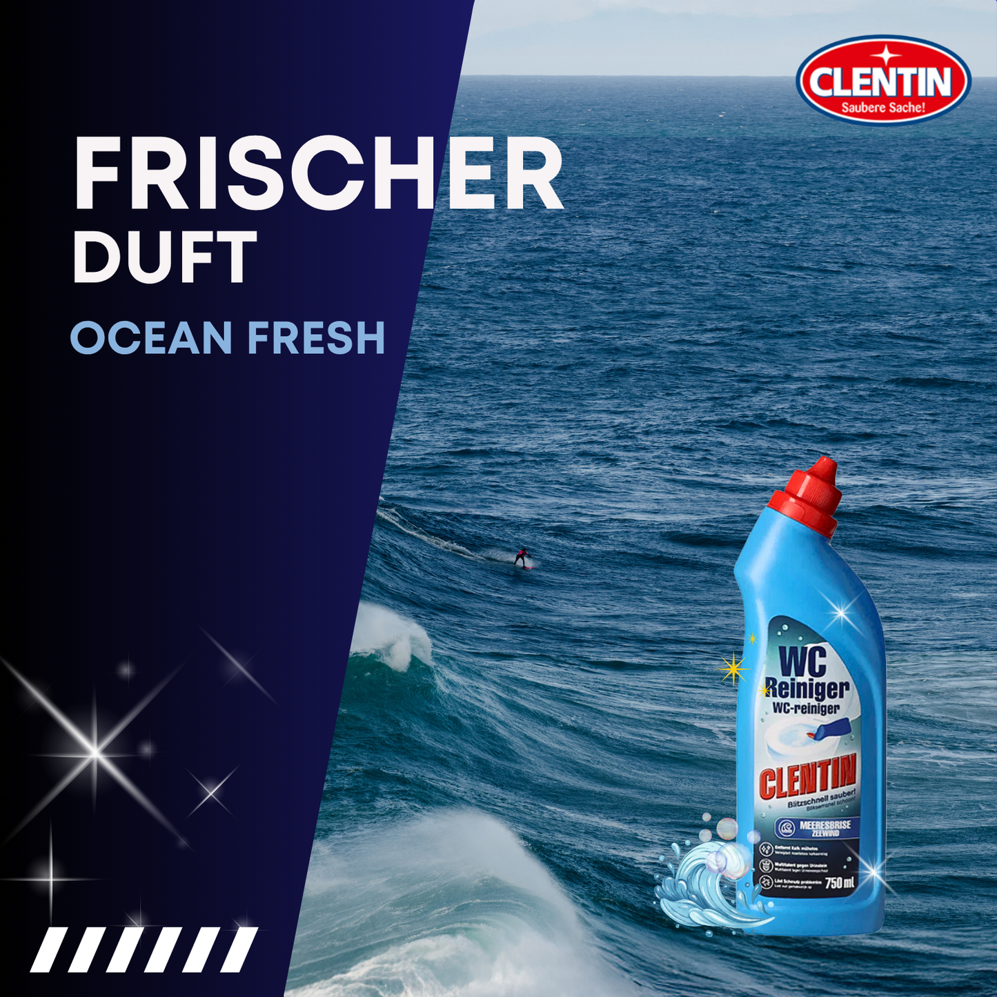 CLENTIN WC Reiniger Urinstein & Kalklöser 750ml