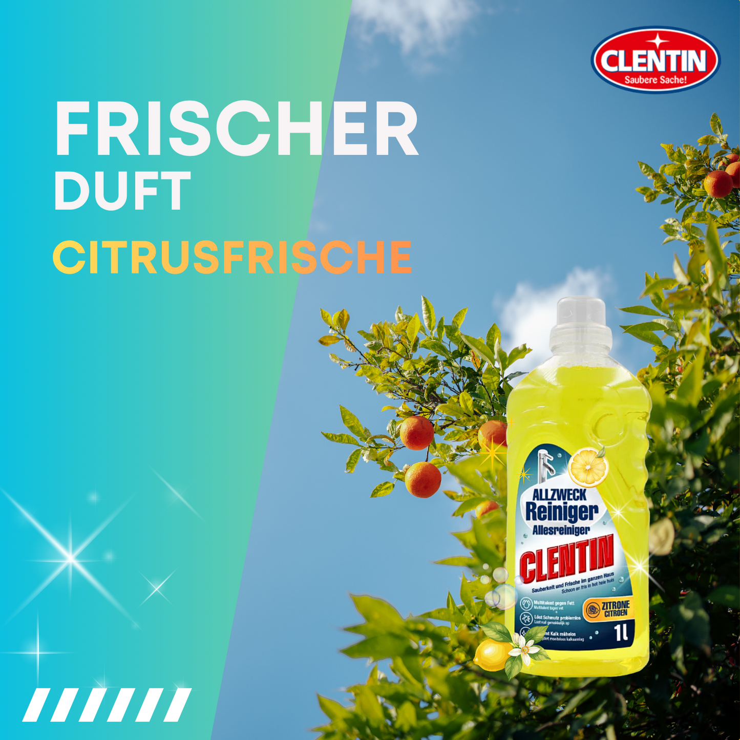 CLENTIN Allzweckreiniger Citrusfrische 1L