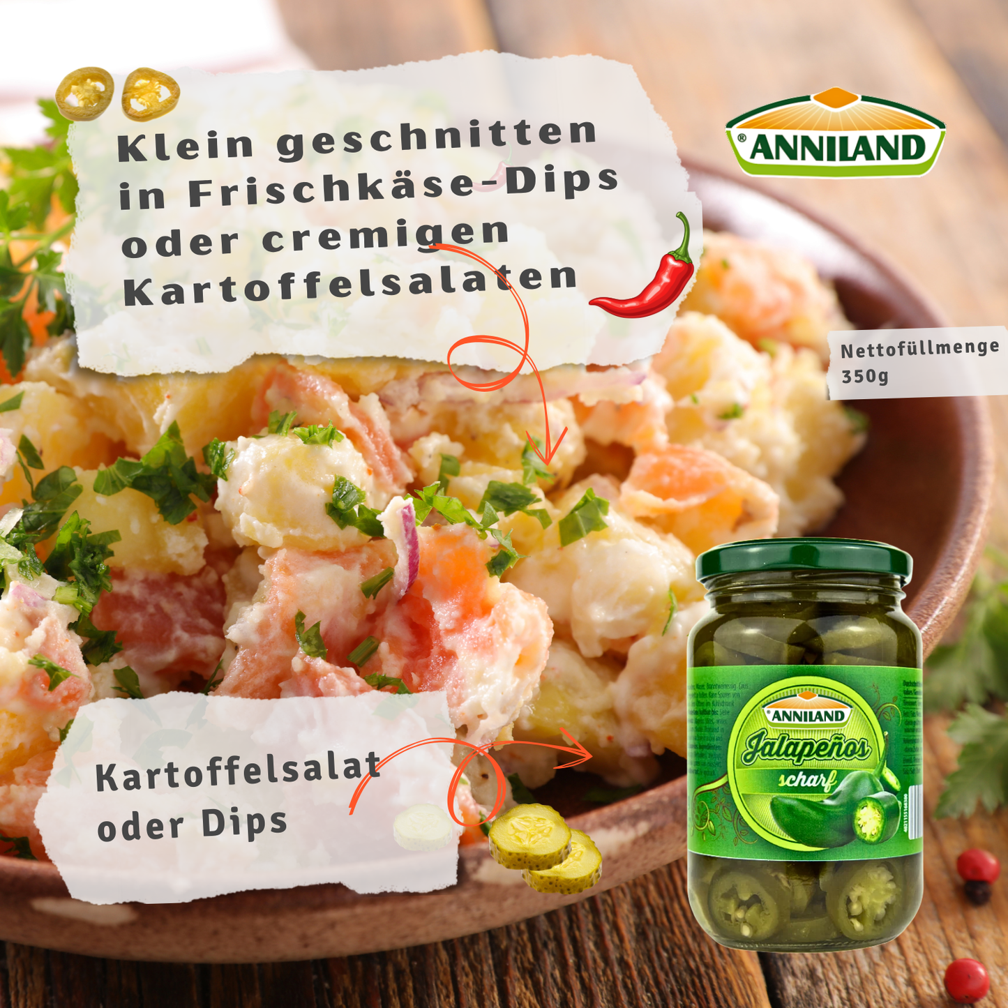 ANNILAND Jalapenos 12 x 350g