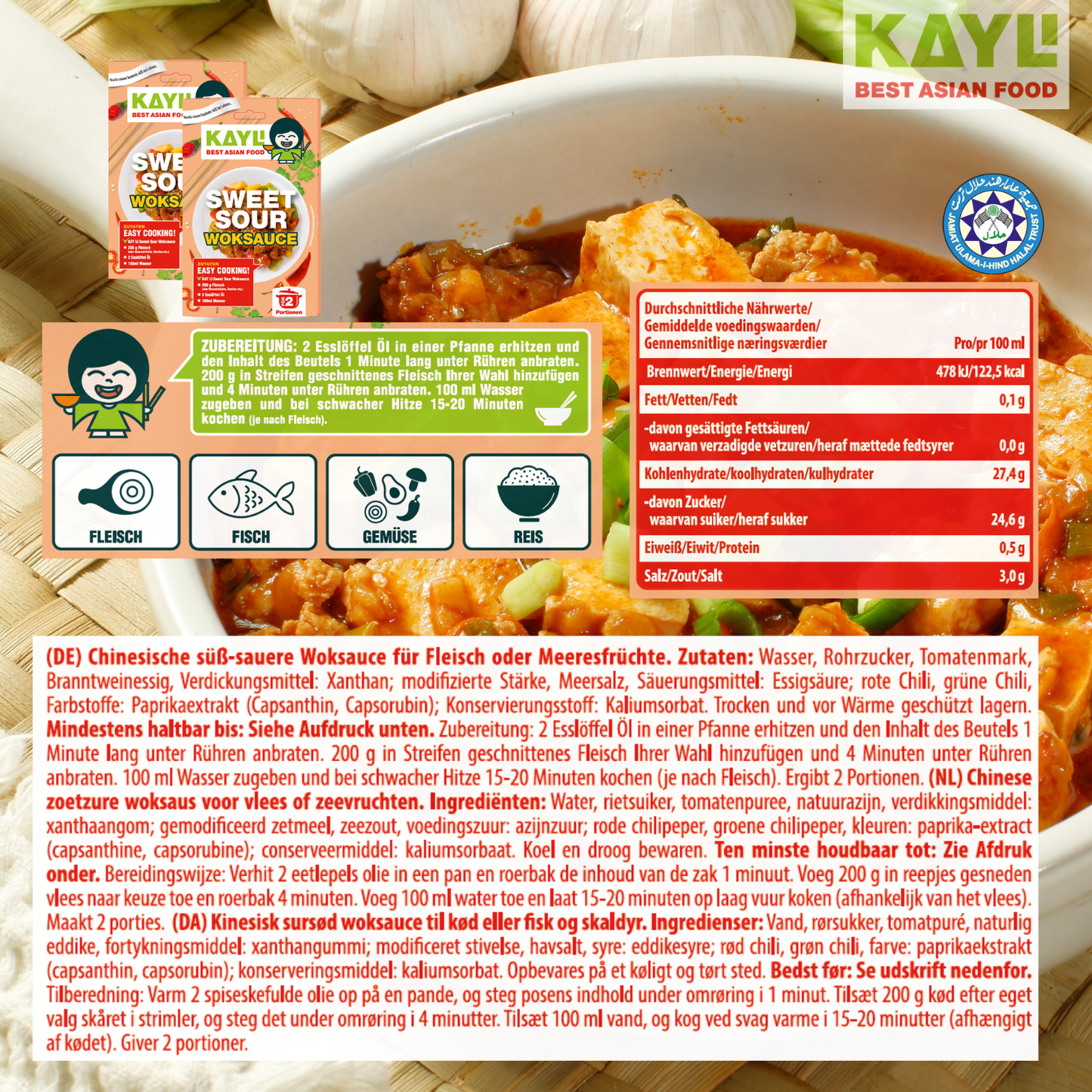 KAY LI Vorteilspack – 25er Pack á 50g Würzpaste