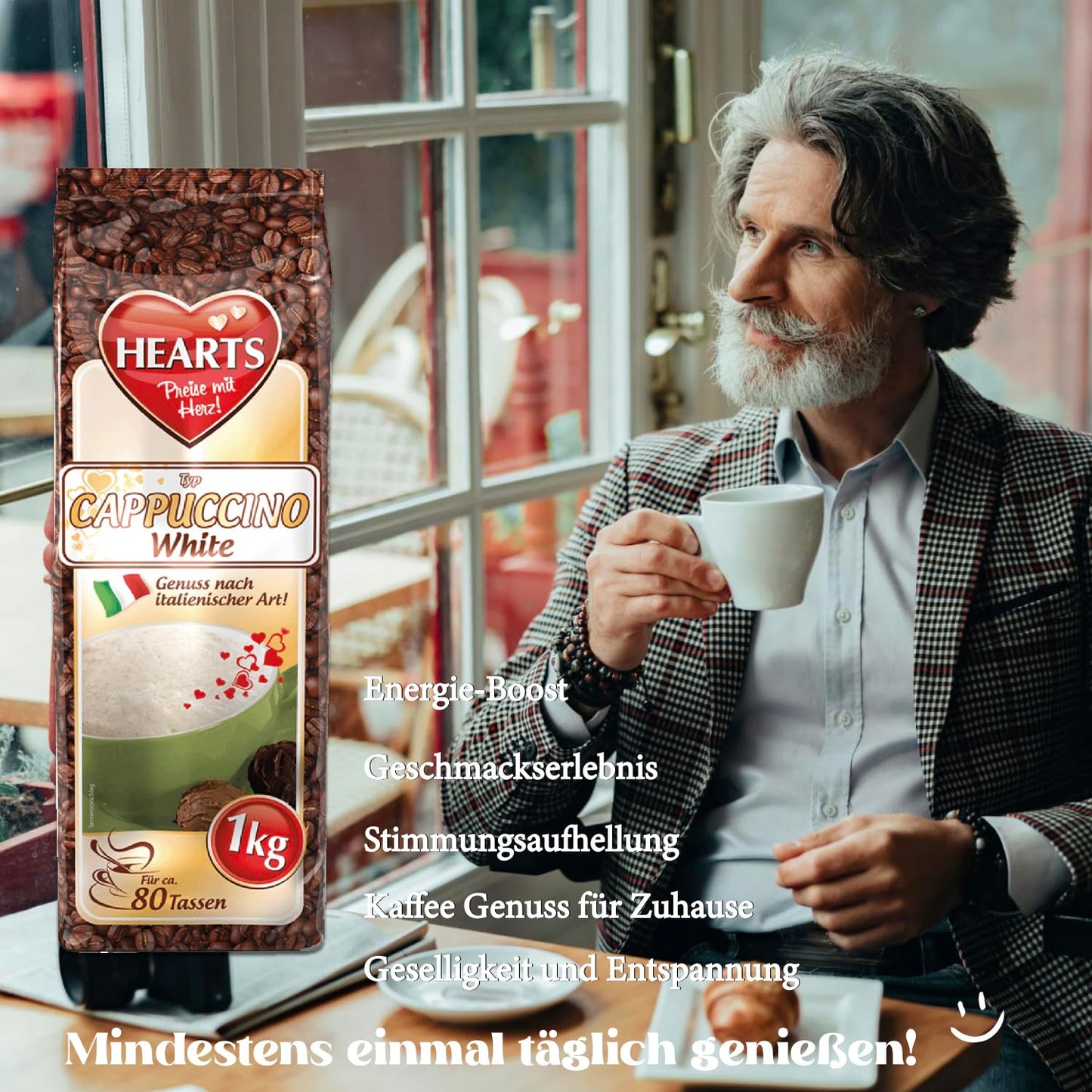 HEARTS Cappuccino White 1kg