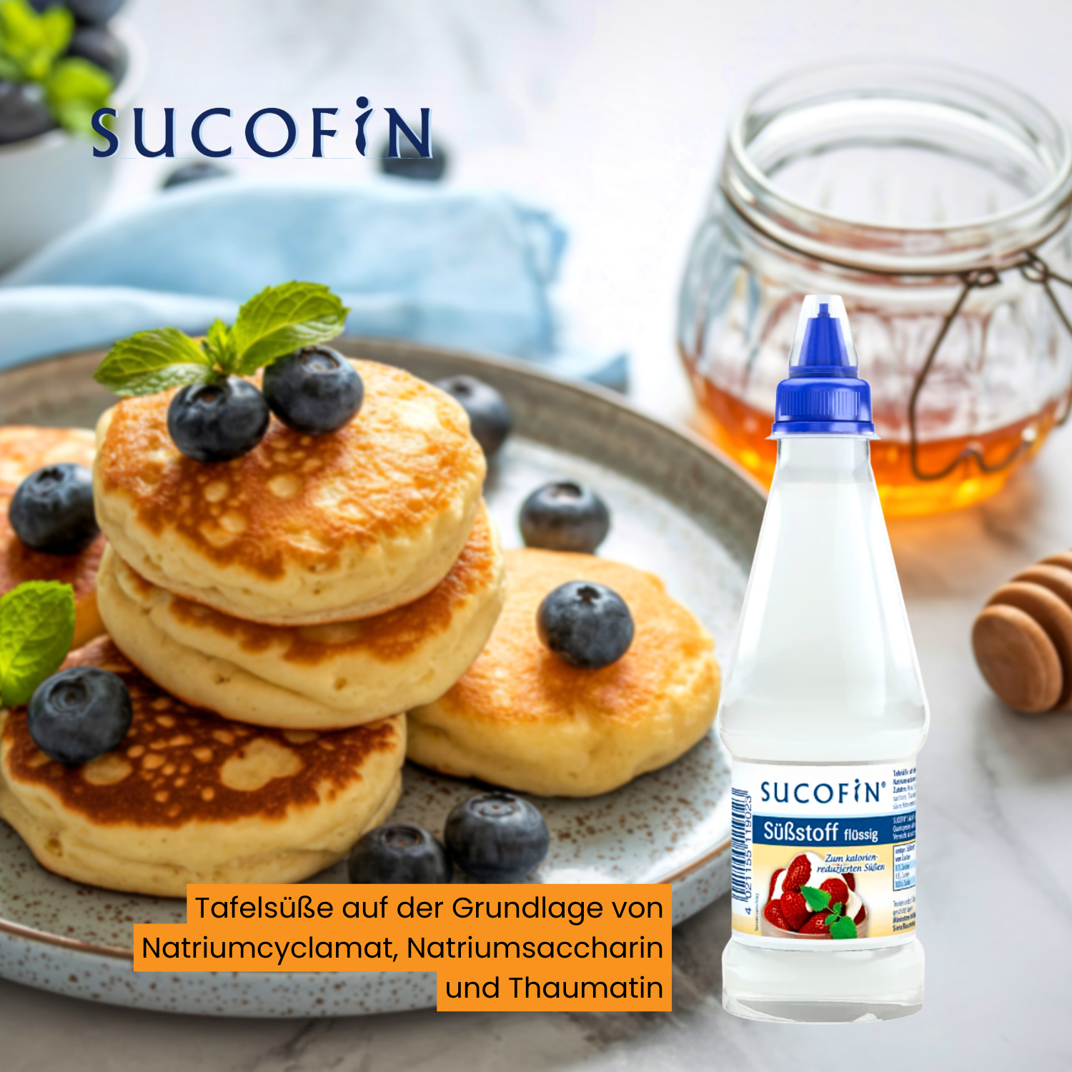 SUCOFIN Flüssigsüße mit Messbecher 18 x 300ml
