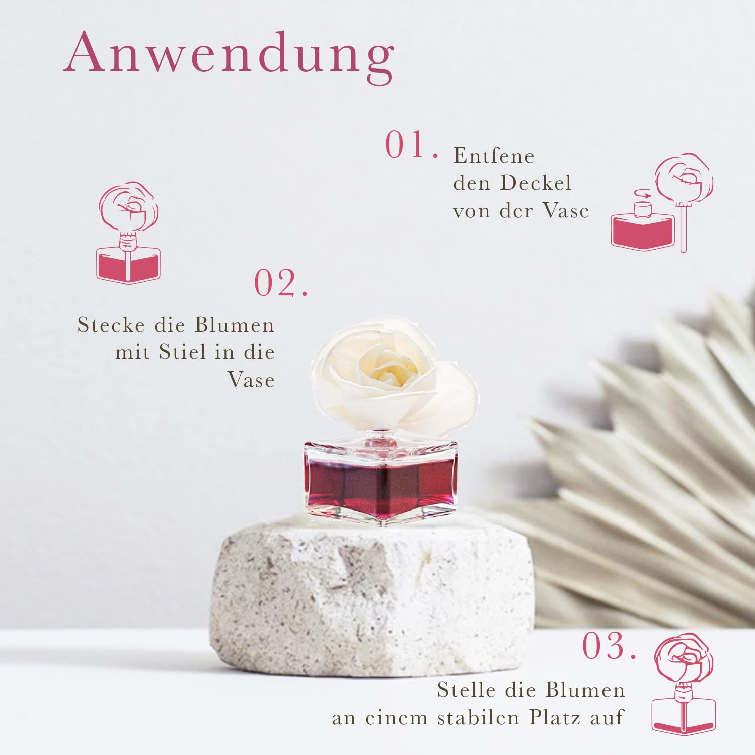 CLENTAIRE Raumduft 3 x 75ml Beutiful Rose