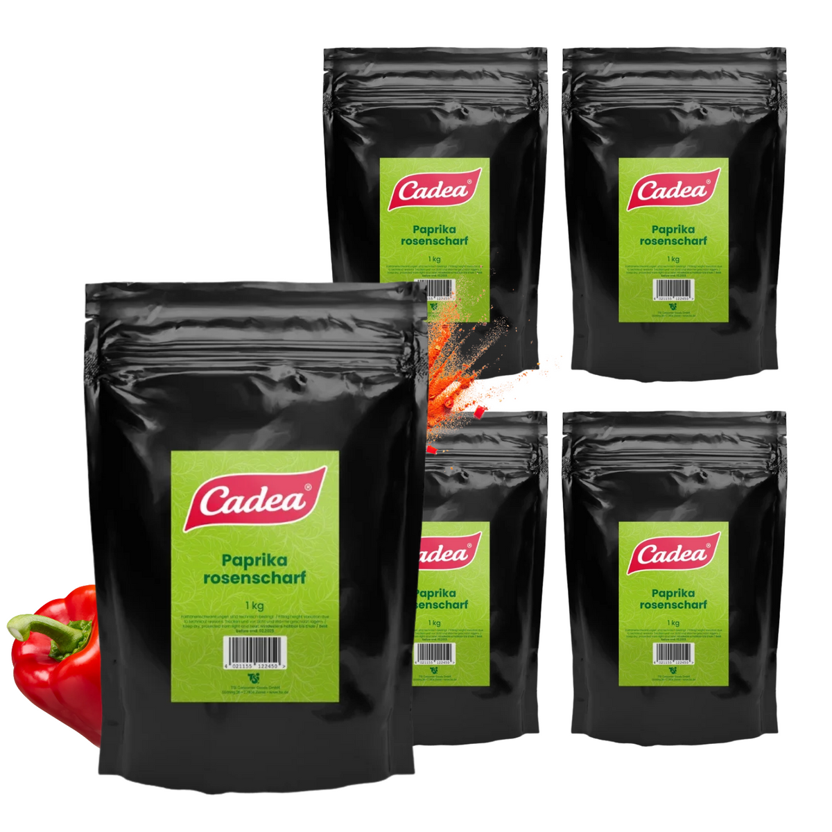 CADEA Paprika rosenscharf 4 x 1kg Großverbraucherbeutel