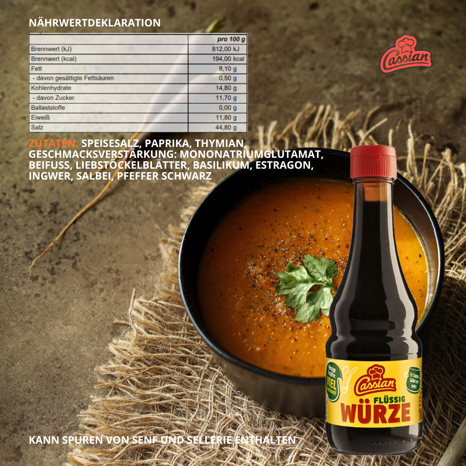 CASSIAN flüssig Würzmischung 20 x 160ml