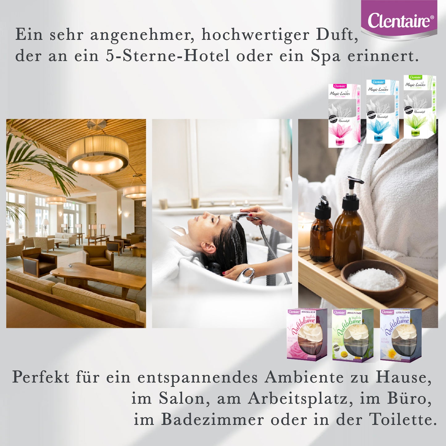 CLENTAIRE Raumduft 3 x 50ml Rubin