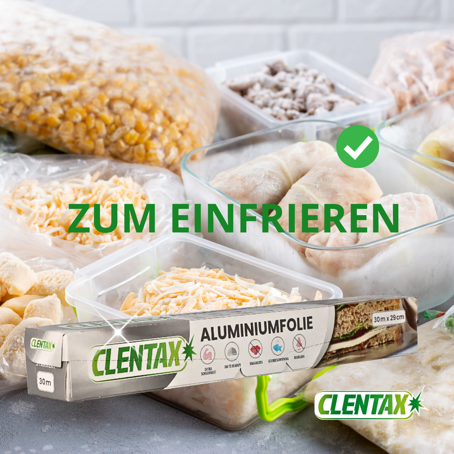 CLENTAX Alufolie 24 x 30m