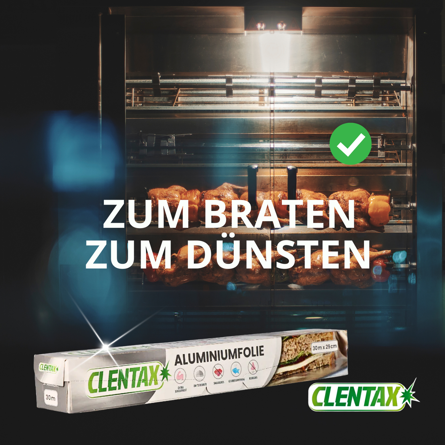 CLENTAX Alufolie 24 x 30m