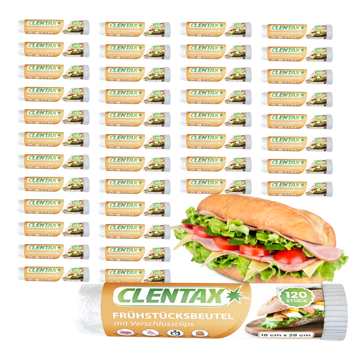 CLENTAX Frühstücksbeutel 48 x 120 Beutel